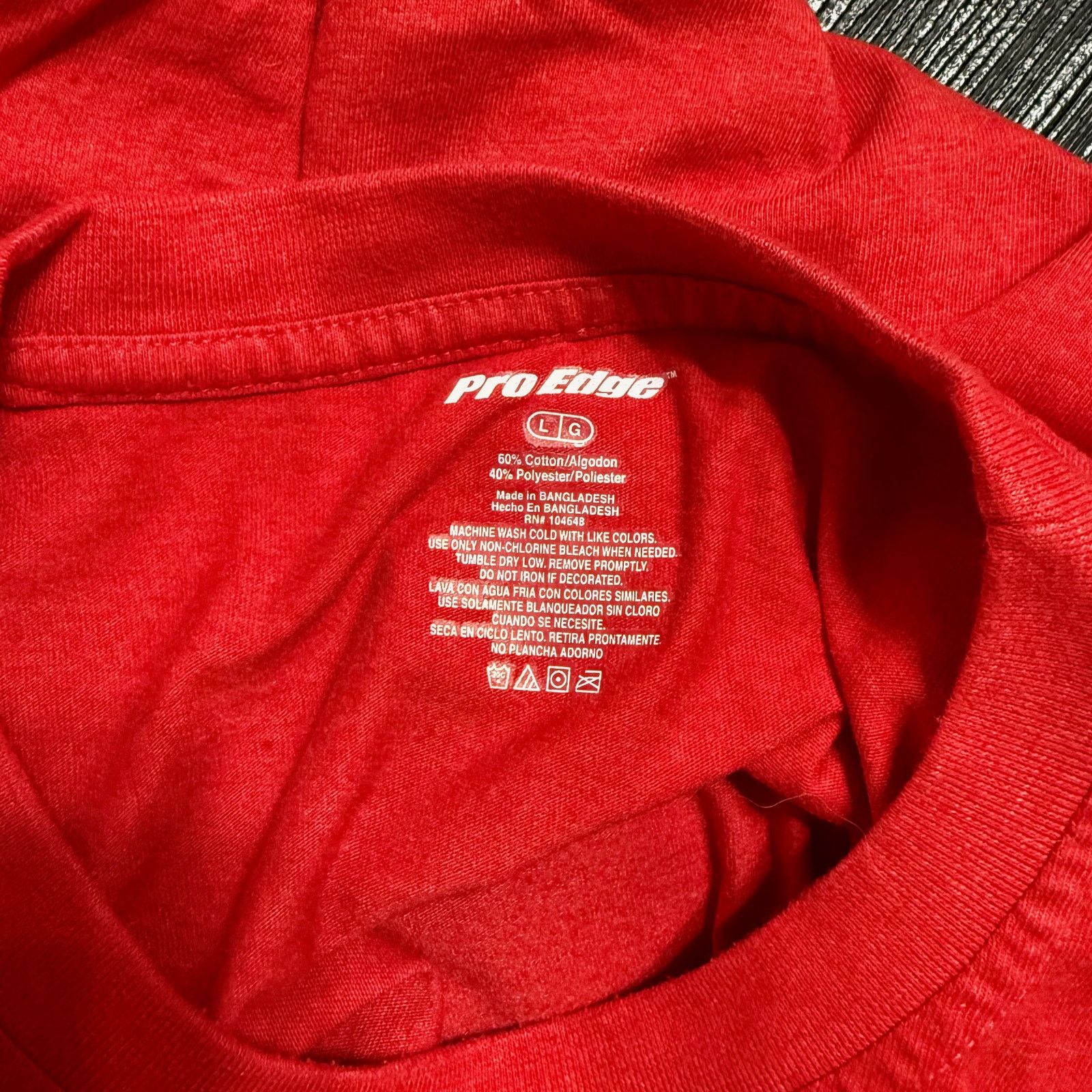 Pro Edge Pro Edge Wisconsin Graphic T-Shirt | Red | Sz L Size US L / EU 52-54 / 3 - 6 Thumbnail