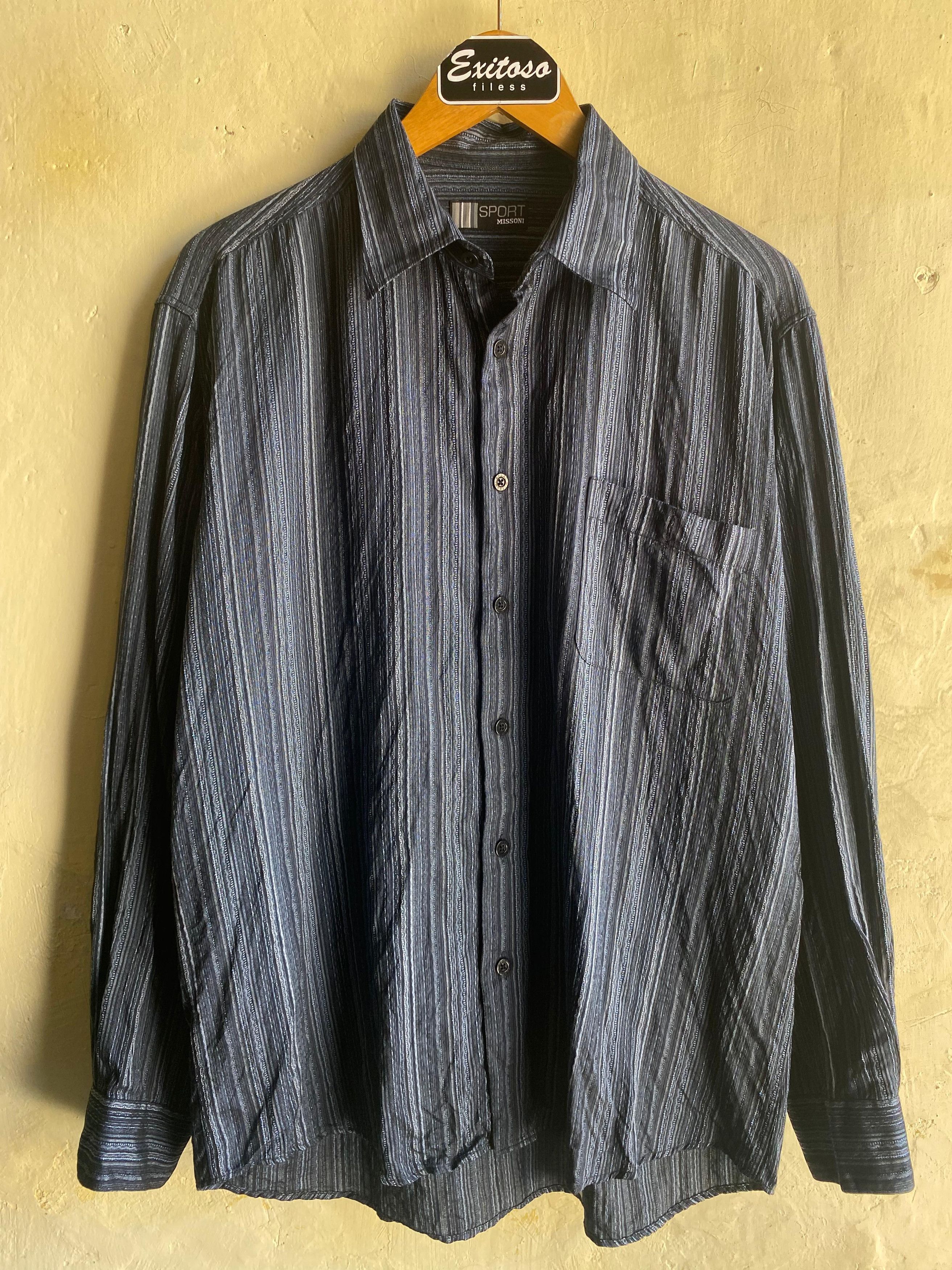Missoni SEND OFFER 💥 Missoni Vintage Shirt Size US L / EU 52-54 / 3 - 1 Thumbnail