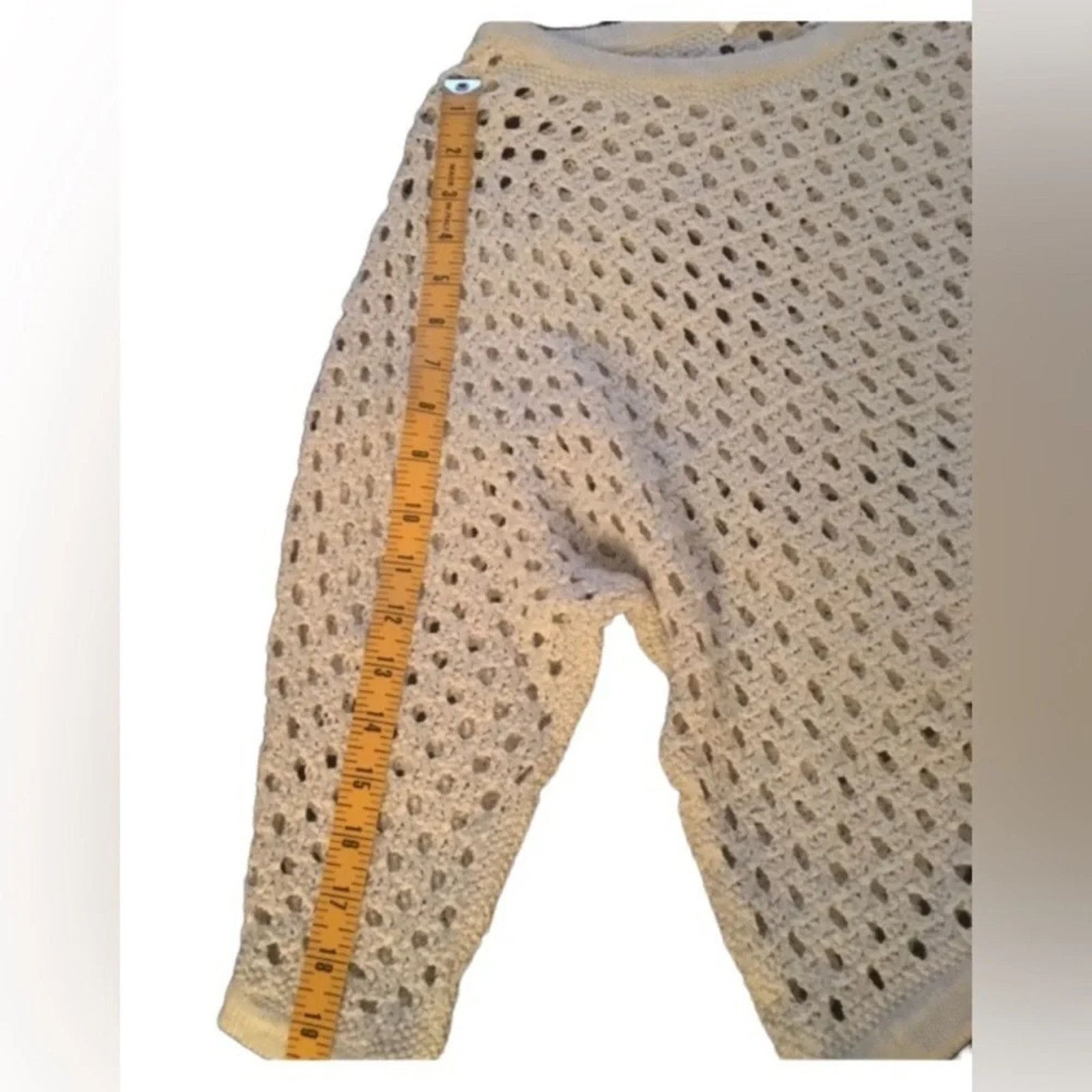 The Unbranded Brand CAbi Seaside cotton crop 100% cotton Sweater, size XS Size XS / US 0-2 / IT 36-38 - 2 Thumbnail