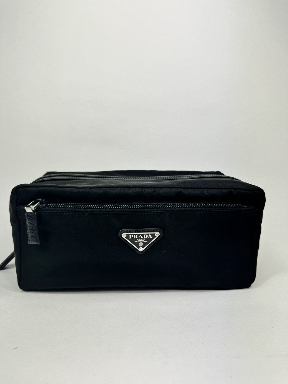 ★関税込★PRADA★Medium black wash bag★バッグ★ Prada PRADA TECHNICAL FABRIC BLACK WASH BAG | Grailed