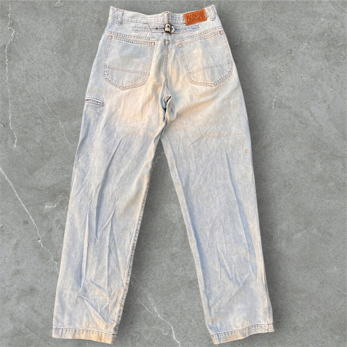 Marithe + Francois Girbaud VTG MARITHE+FRANCOIS GIRBAUD 'THE STONE WASH’ WIDE DENIM Size US 30 / EU 46 - 2 Thumbnail