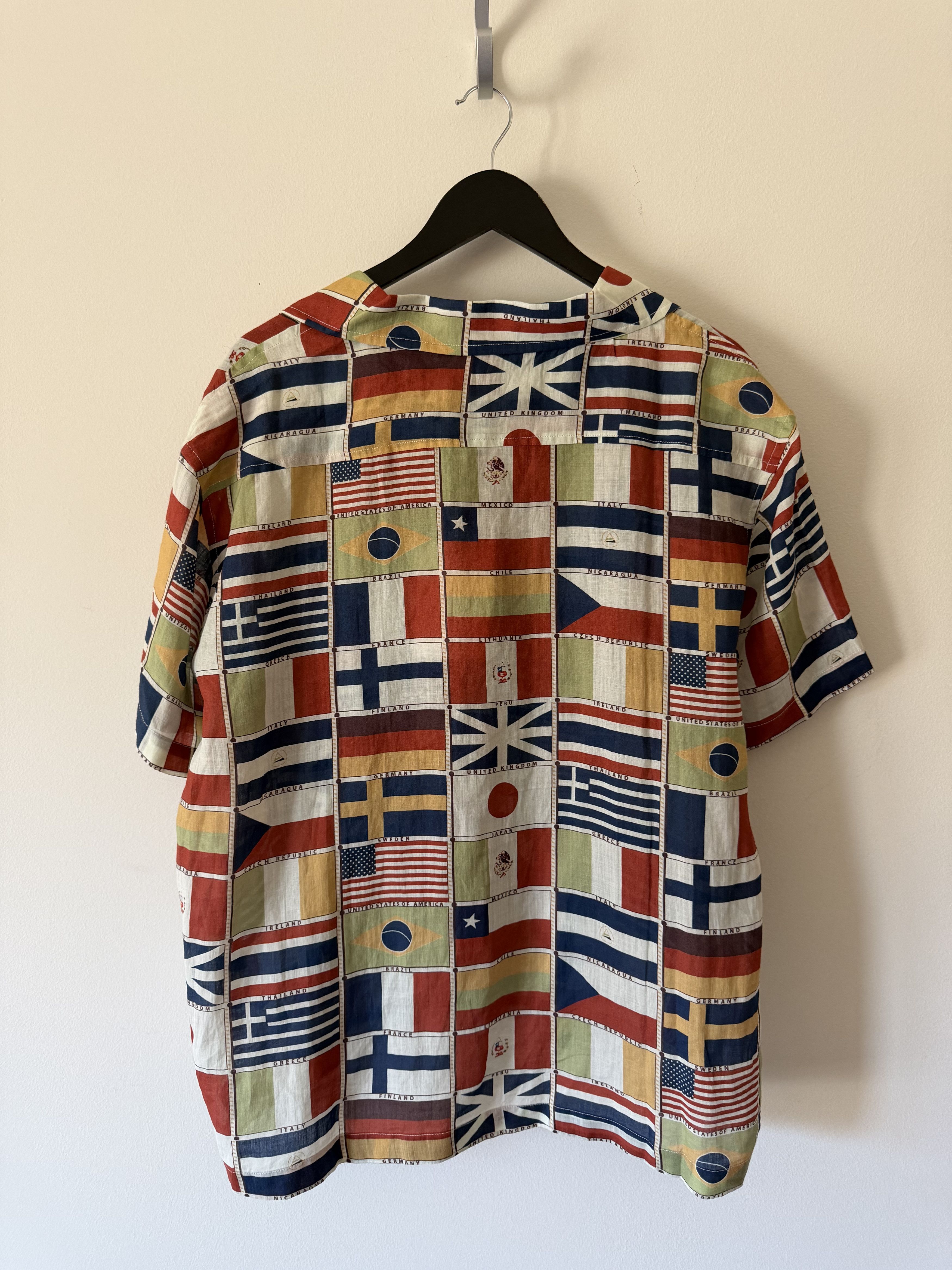 Bode Bode International Flag Button Up Shirt Size US XL / EU 56 / 4 - 5 Thumbnail