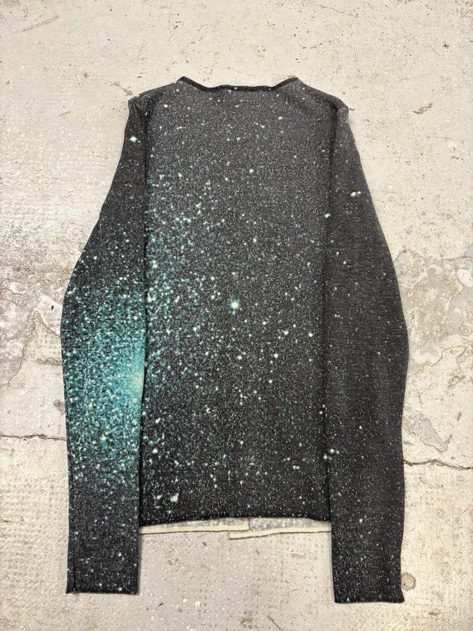 Roberto Cavalli × Vintage 2000s Roberto Cavalli Galaxy Blue Cardigan Size S / US 4 / IT 40 - 6 Thumbnail