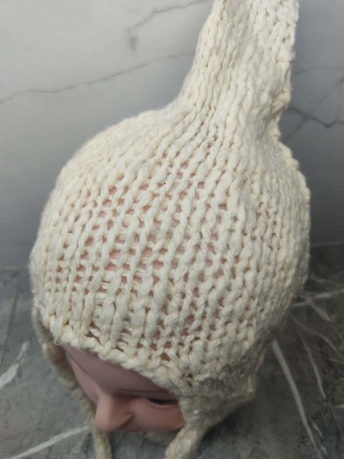 Vintage Italian Design Wool Knit Beanie Size ONE SIZE - 2 Thumbnail