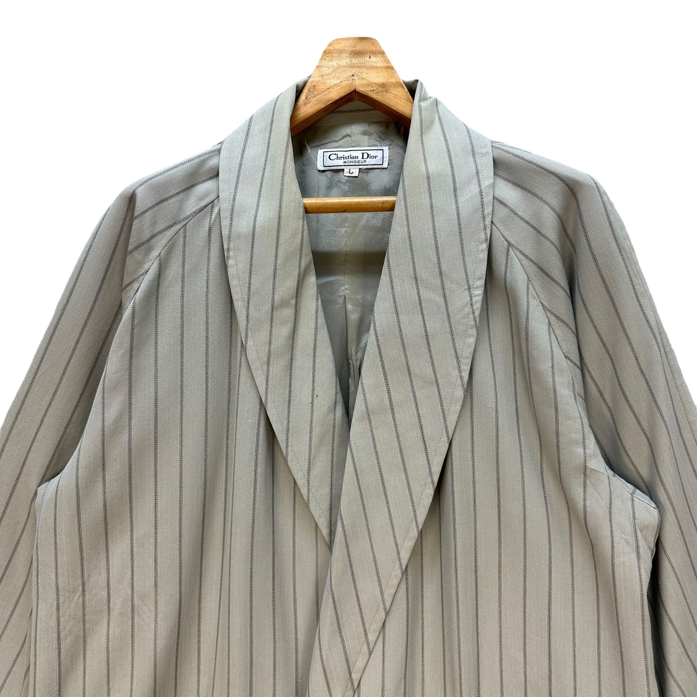Christian Dior Monsieur Vintage 90’s CHRISTIAN DIOR MONSIEUR Striped Robes #125-1480 Size US L / EU 52-54 / 3 - 2 Thumbnail
