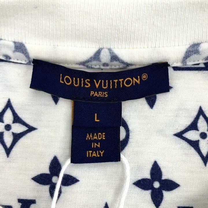 Louis Vuitton Louis Vuitton 2022 White Monogram Cotton T-Shirt Size US L / EU 52-54 / 3 - 5 Thumbnail
