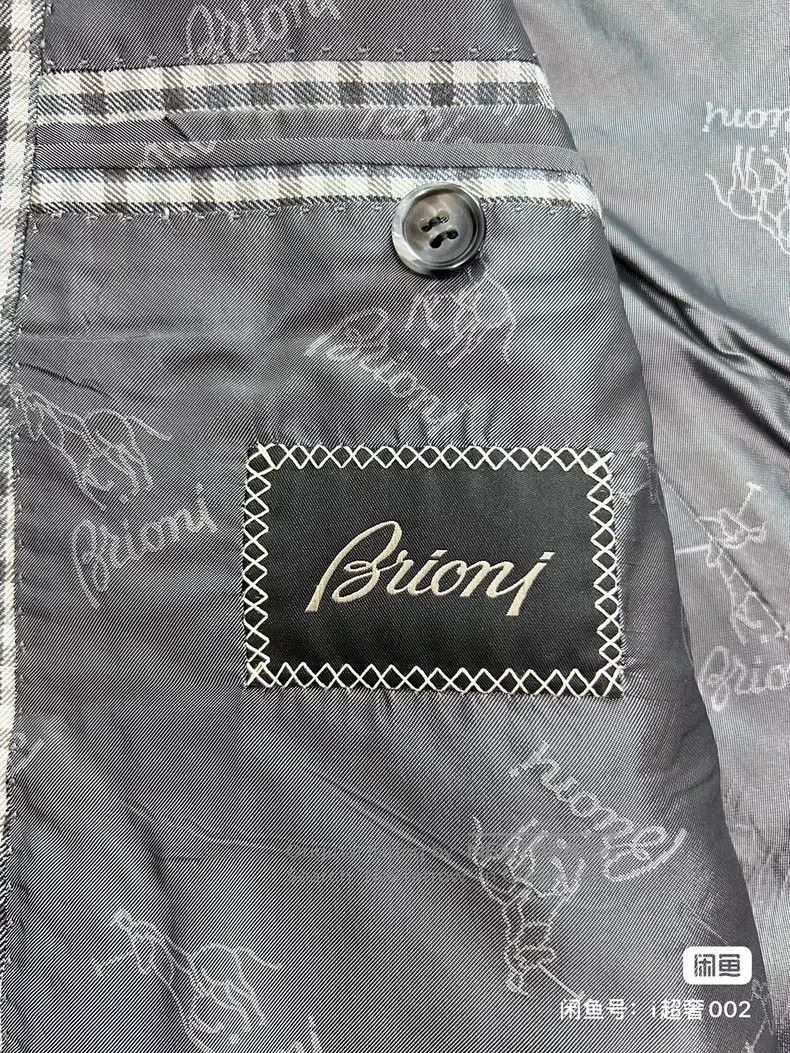 Brioni Brioni Silk linen slim fit single suit Size US L / EU 52-54 / 3 - 6 Thumbnail