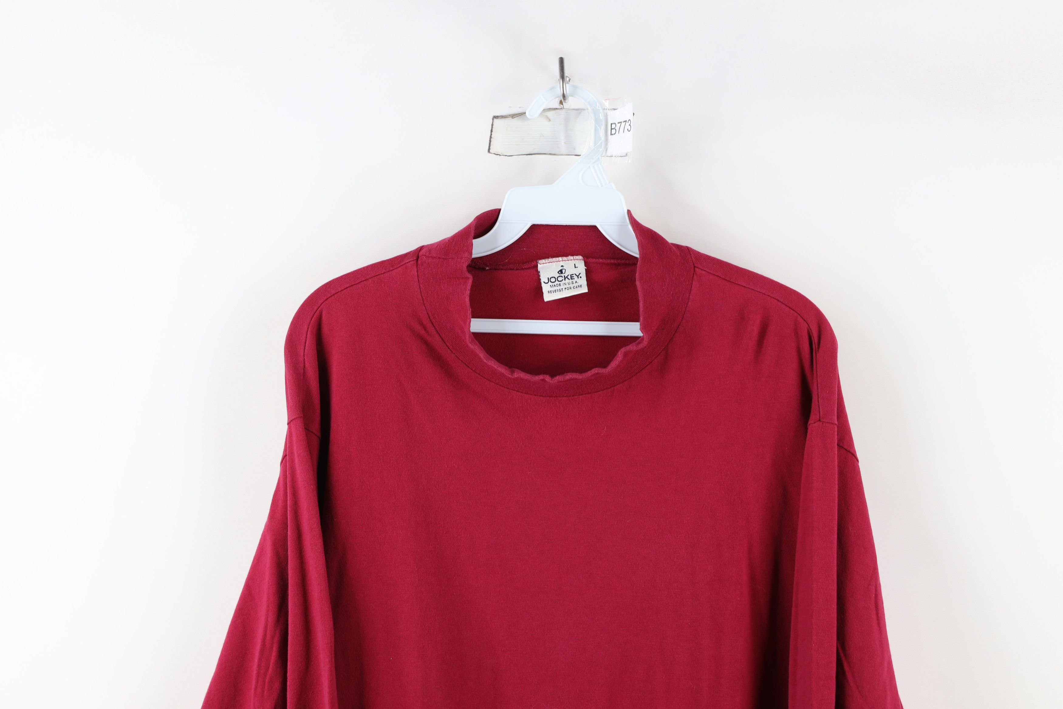 Vintage Vintage 90s Streetwear Mock Neck Long Sleeve T-Shirt USA Size US L / EU 52-54 / 3 - 2 Thumbnail