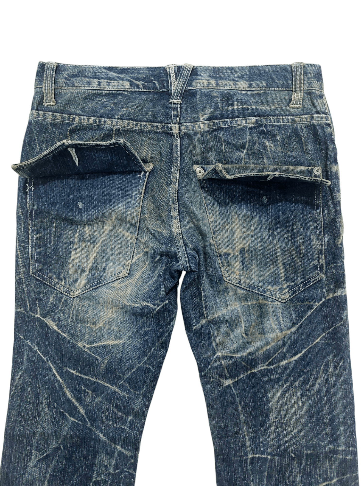 Japanese Brand × Vintage Vintage Nylaus Japan Flare Jeans Size US 31 - 13 Thumbnail