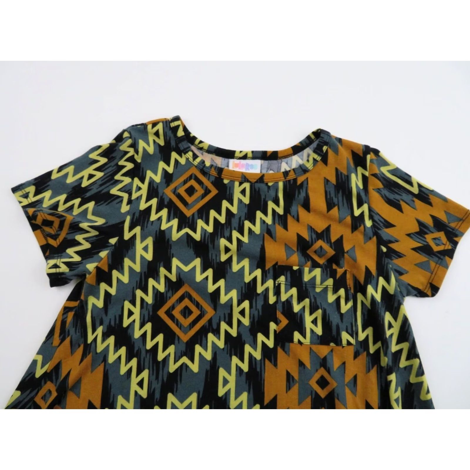 Vintage LuLaRoe Women's Carly Dress 2XS Tribal Aztec Unicorn Swing Stretch Size XXS / US 00 / IT 34 - 4 Thumbnail