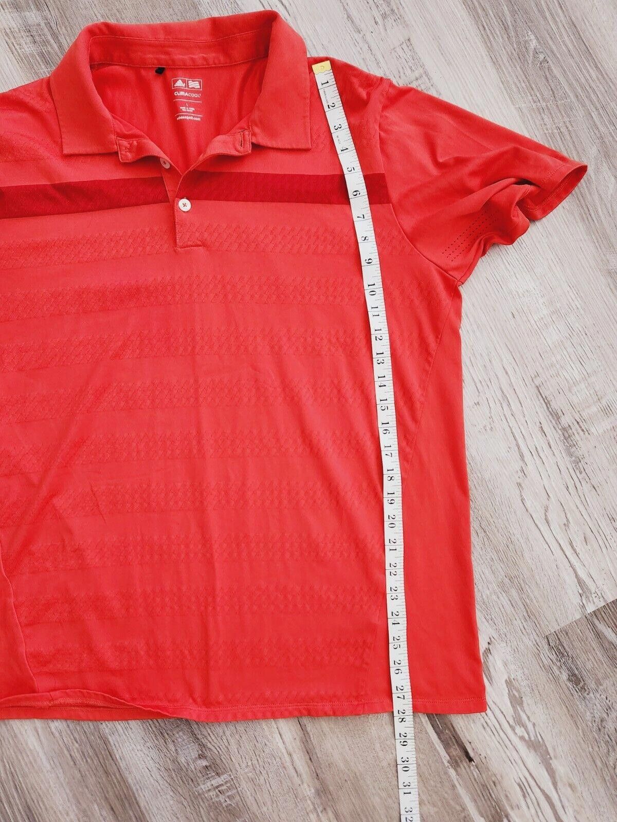 Adidas Adidas Climacool Shirt Large Orange Dry Fit Golf Polo Collar Size US L / EU 52-54 / 3 - 6 Thumbnail