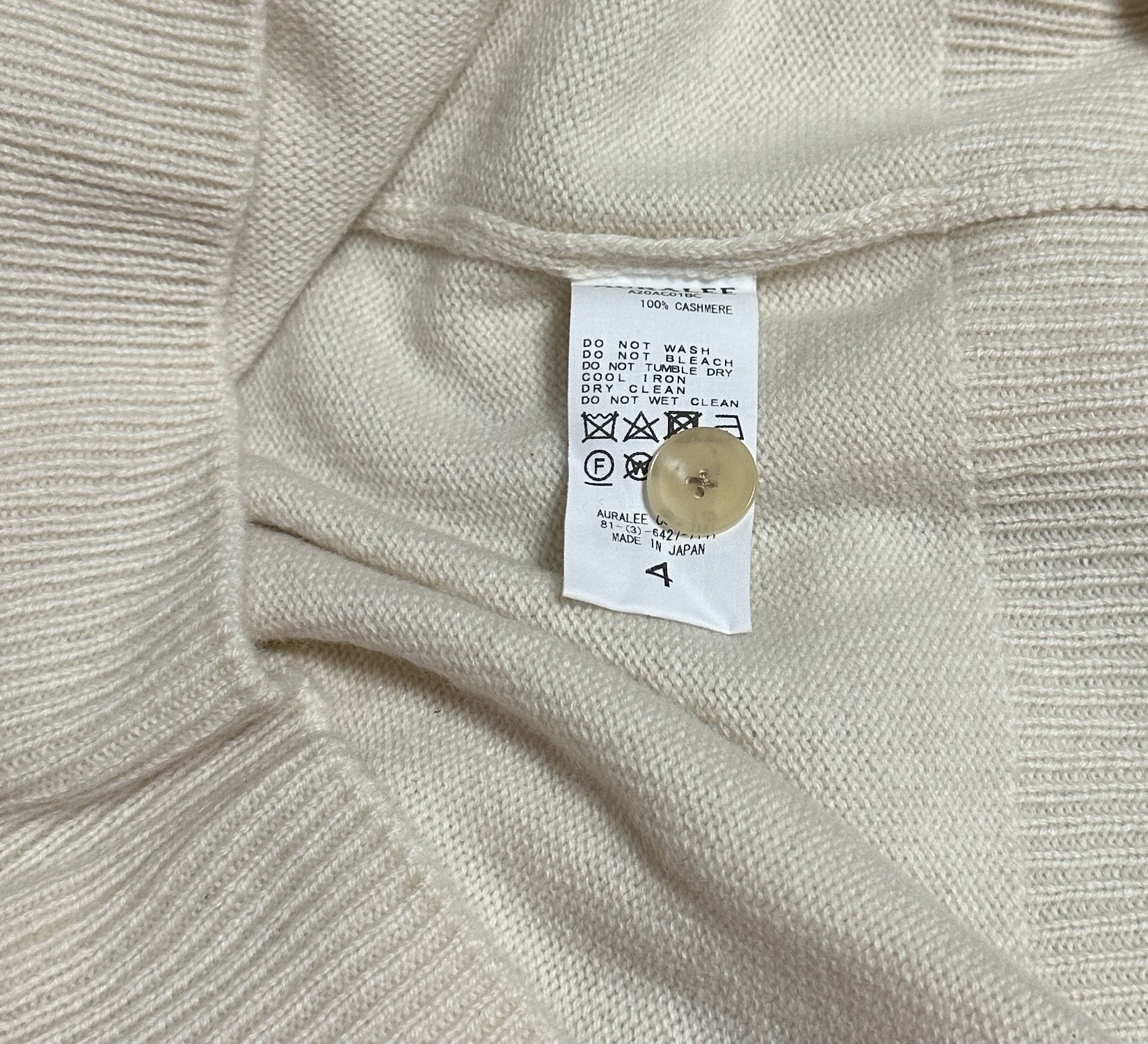 Auralee Baby Cashmere Knit Cardigan Size US XL / EU 56 / 4 - 5 Thumbnail