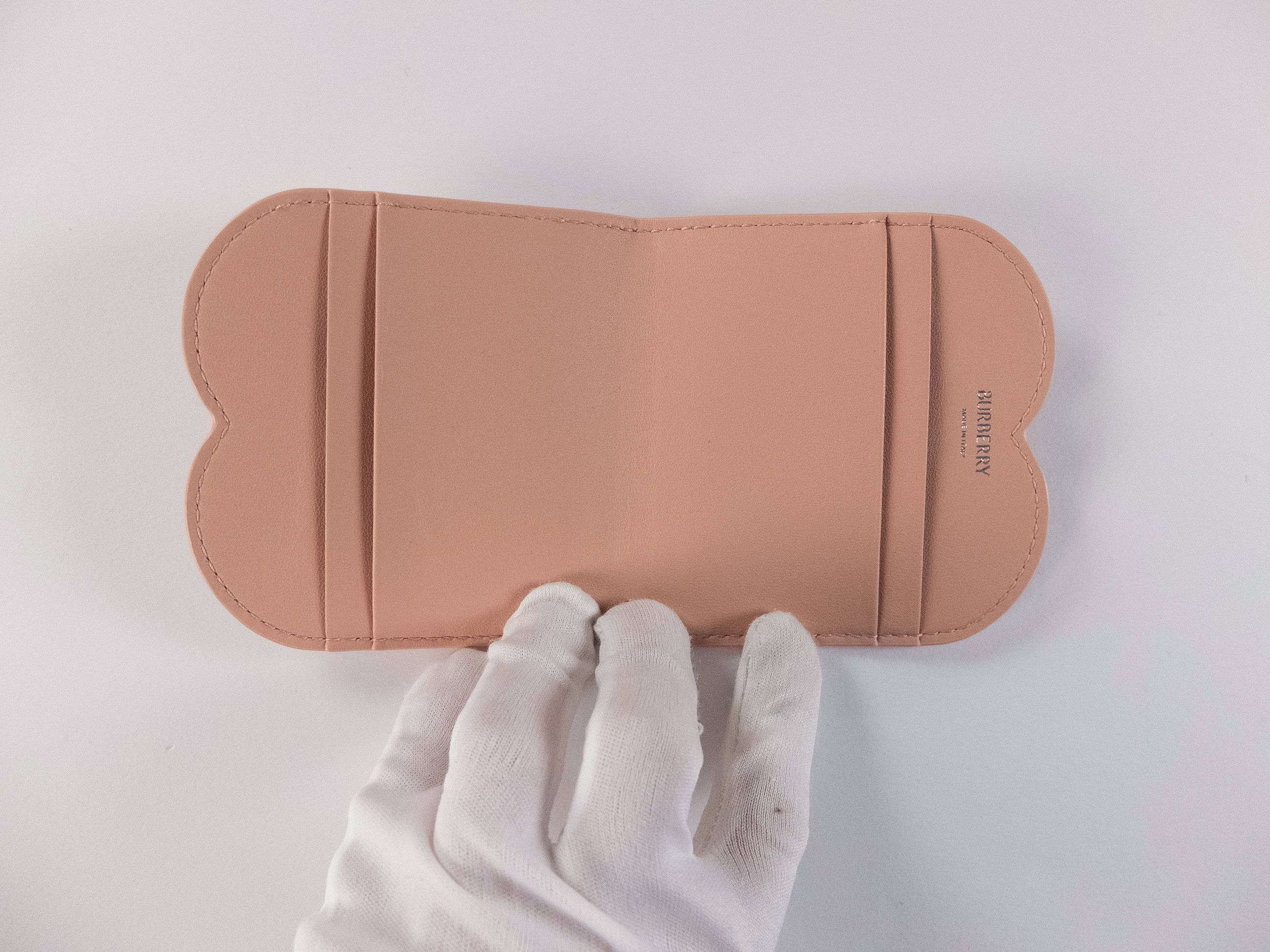 Burberry BURBERRY Chess blush pink leather bifold cardholder Size ONE SIZE - 4 Thumbnail