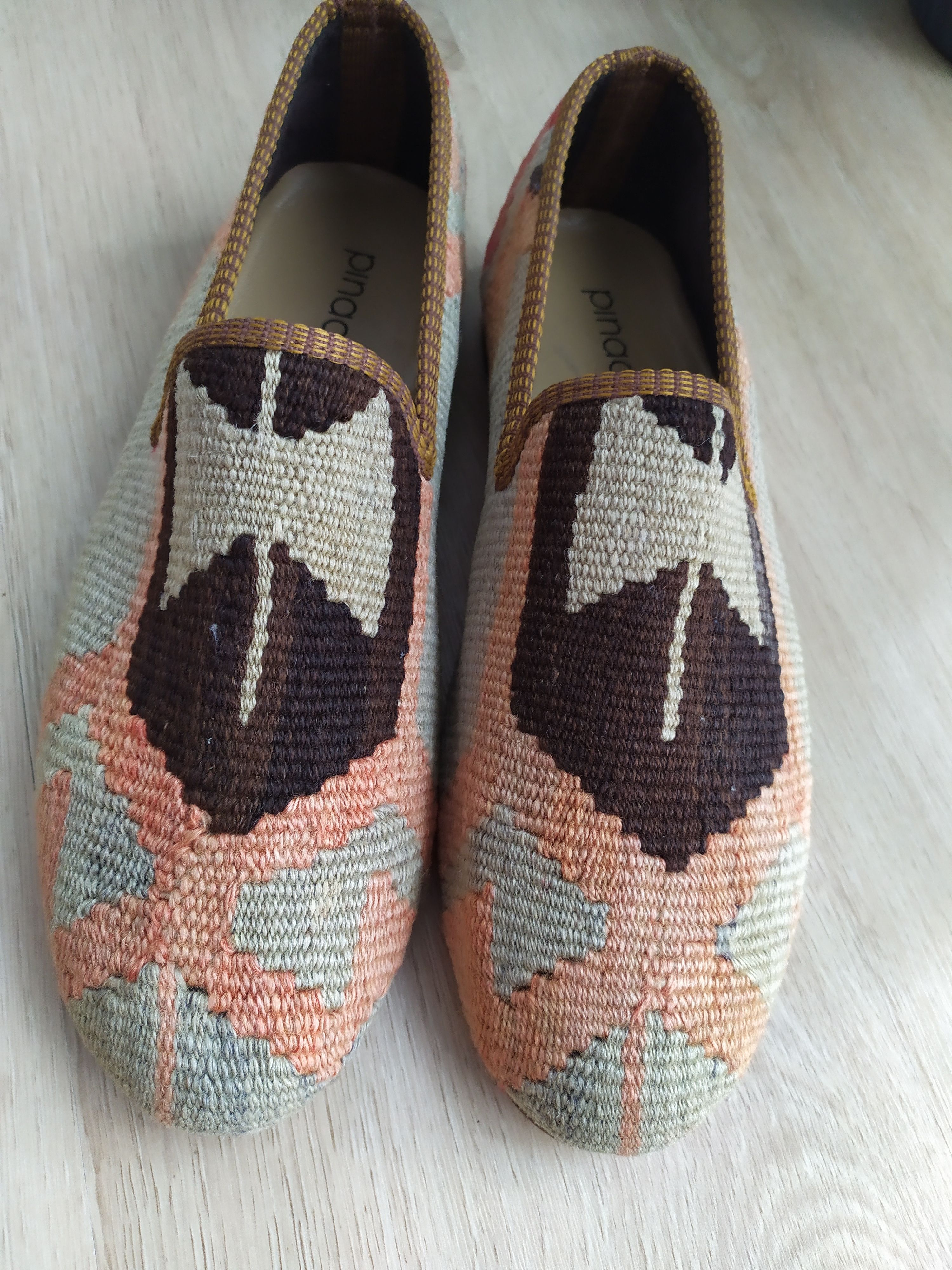 The Difference Kilim Carpet Men's Loafers Size 42 Wool Slip On handmade Size US 8.5 / EU 41-42 - 12 Thumbnail