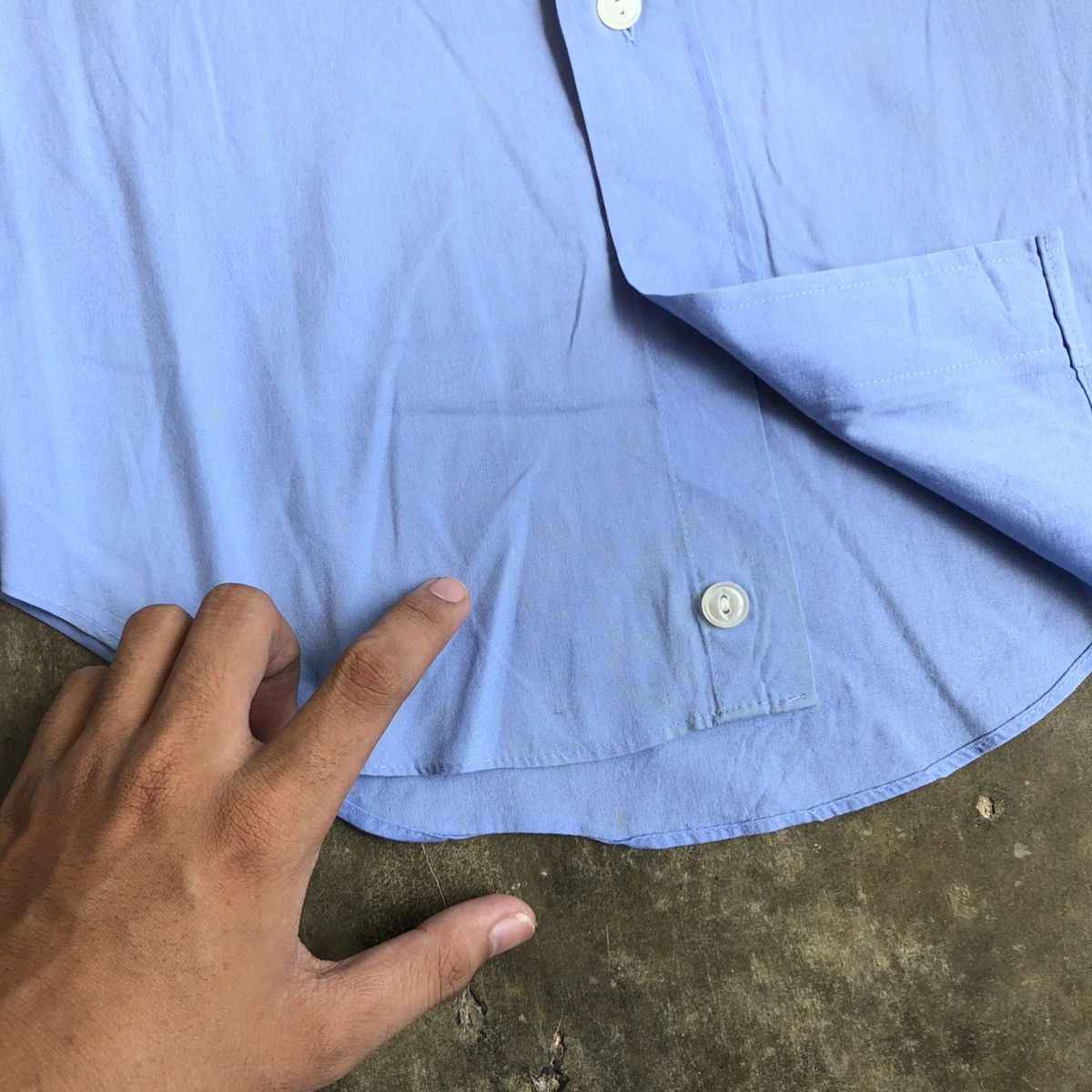 Yves Saint Laurent 1990s Yves Saint Laurent Chemises Paris Basic Shirt Blue Size US S / EU 44-46 / 1 - 6 Thumbnail