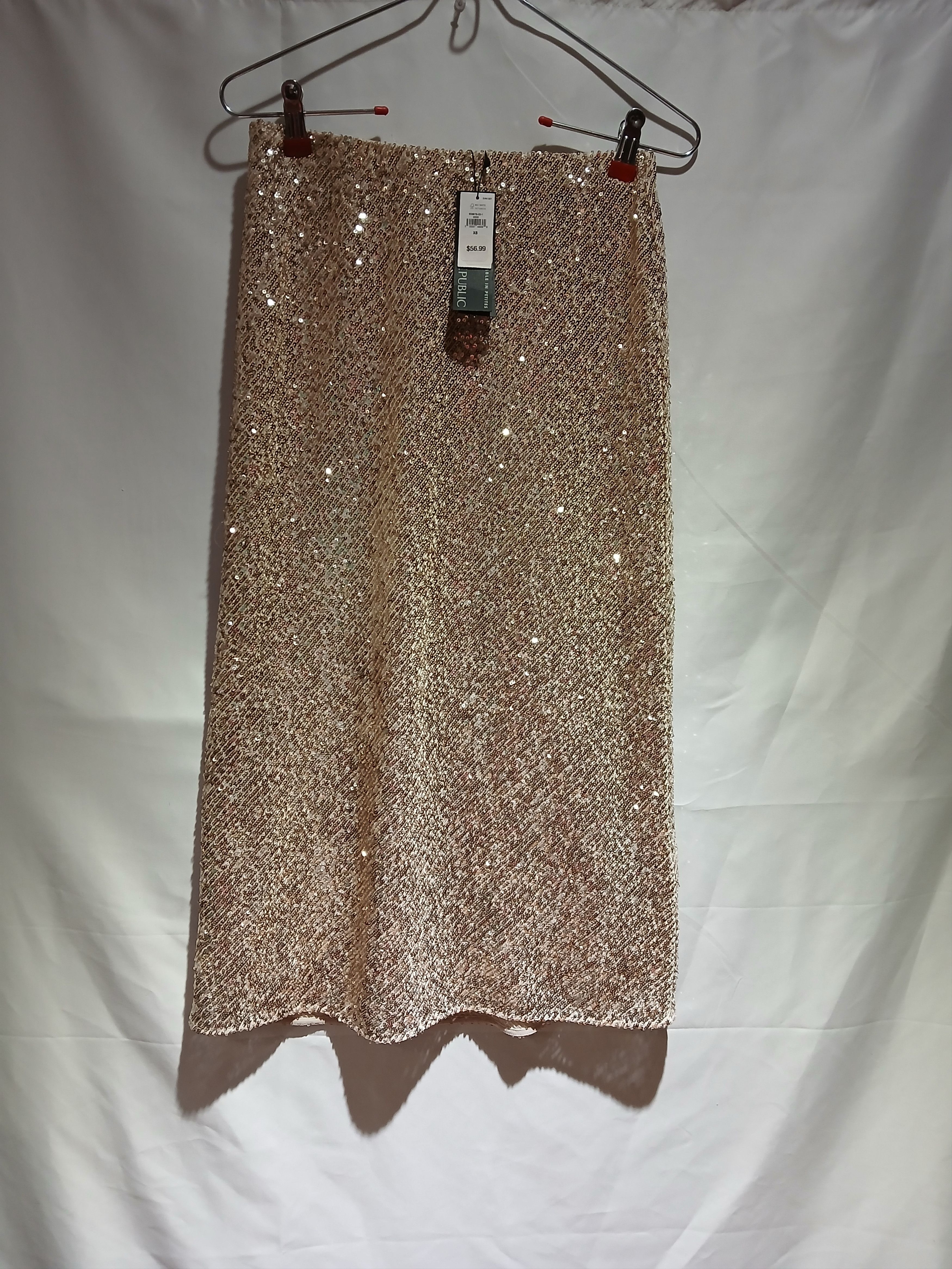 Banana Republic Banana Republic gold sequin pencil skirt size XS Size 26" / US 2 / IT 38 - 1 Thumbnail