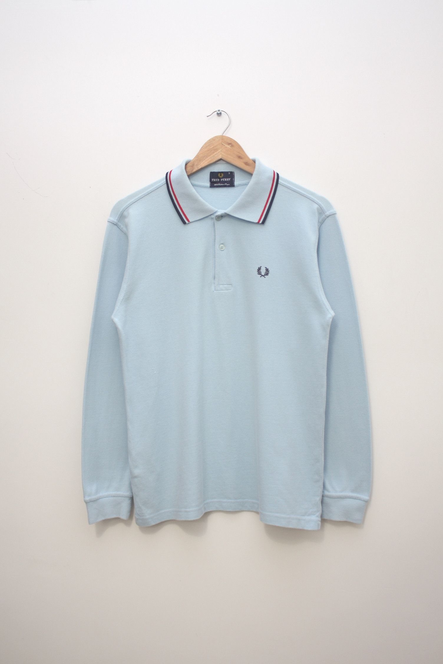 Fred Perry Fred Perry Longsleeve Sky Blue Polo Men's Small Size US S / EU 44-46 / 1 - 1 Thumbnail