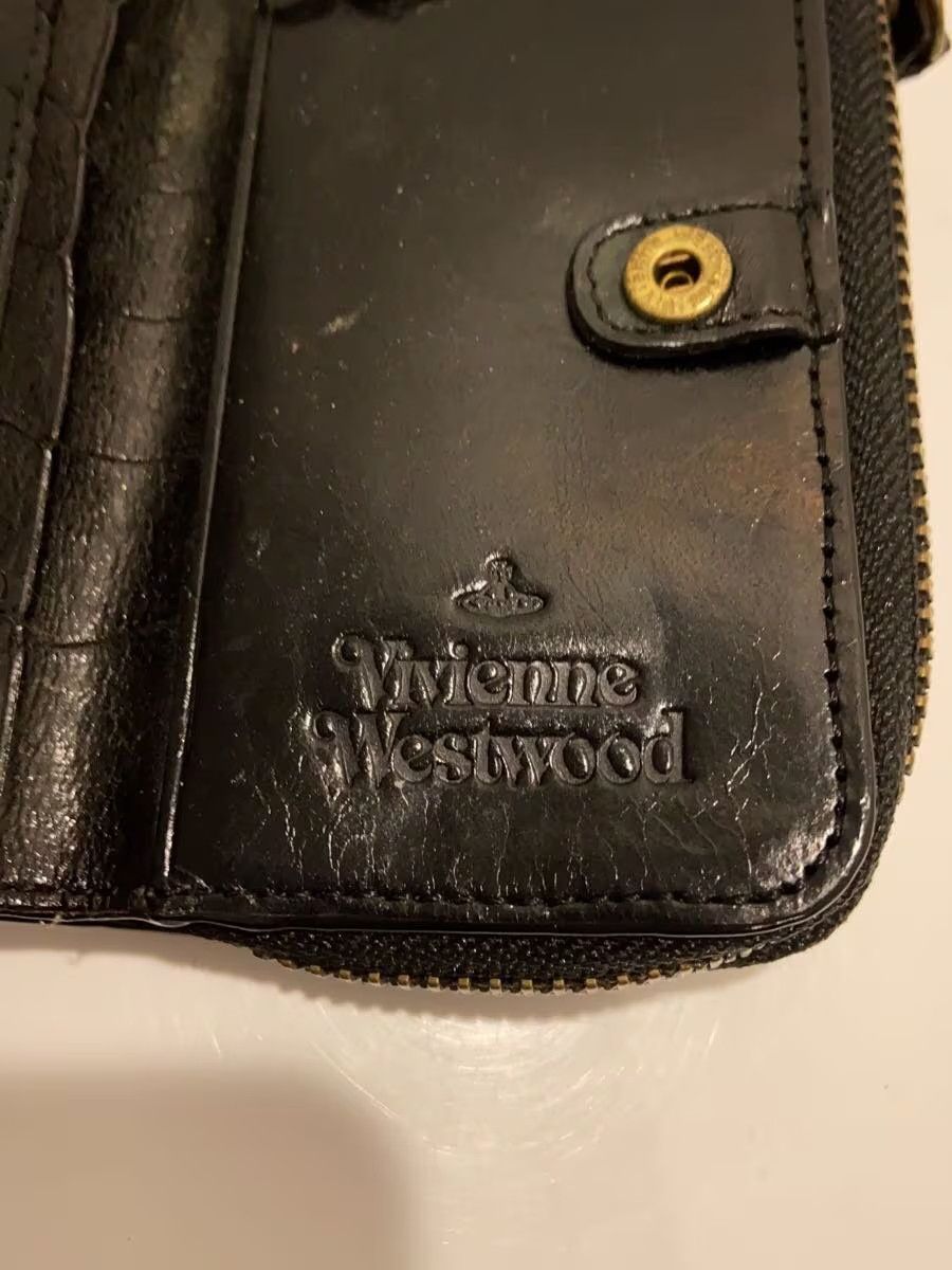 Vivienne Westwood Crocodile Embossed Leather Orb Wallet Size ONE SIZE - 5 Thumbnail