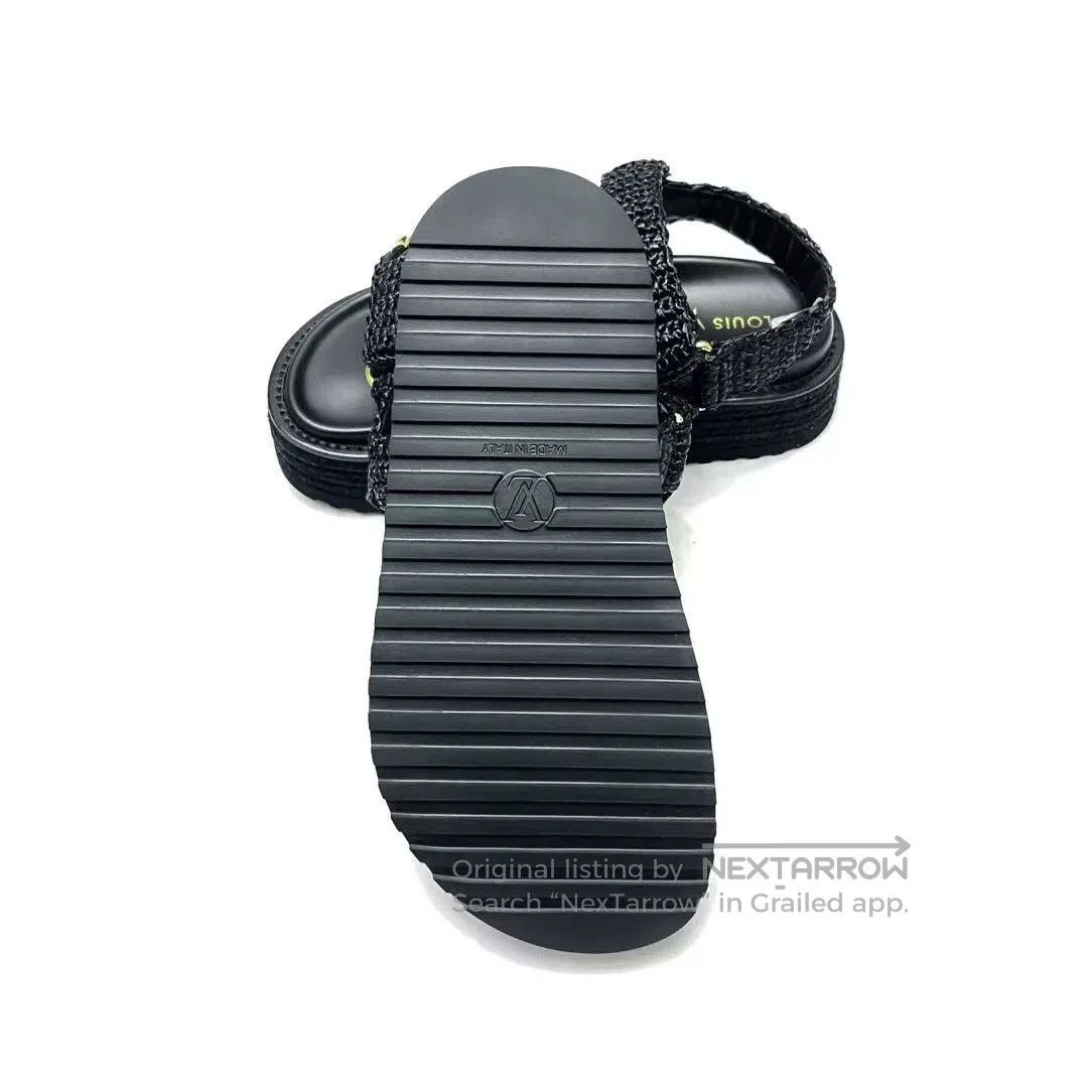 Louis Vuitton Louis Vuitton Raffia Platform Woven Sandals. Size US 6 / IT 36 - 3 Thumbnail