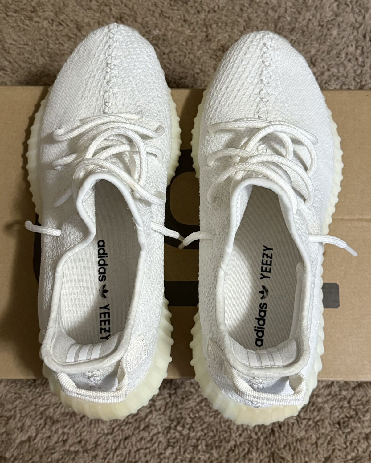 Yeezy Adidas Yeezy Boost 350 V2 “Cream” Size US 10 / EU 43 - 3 Thumbnail