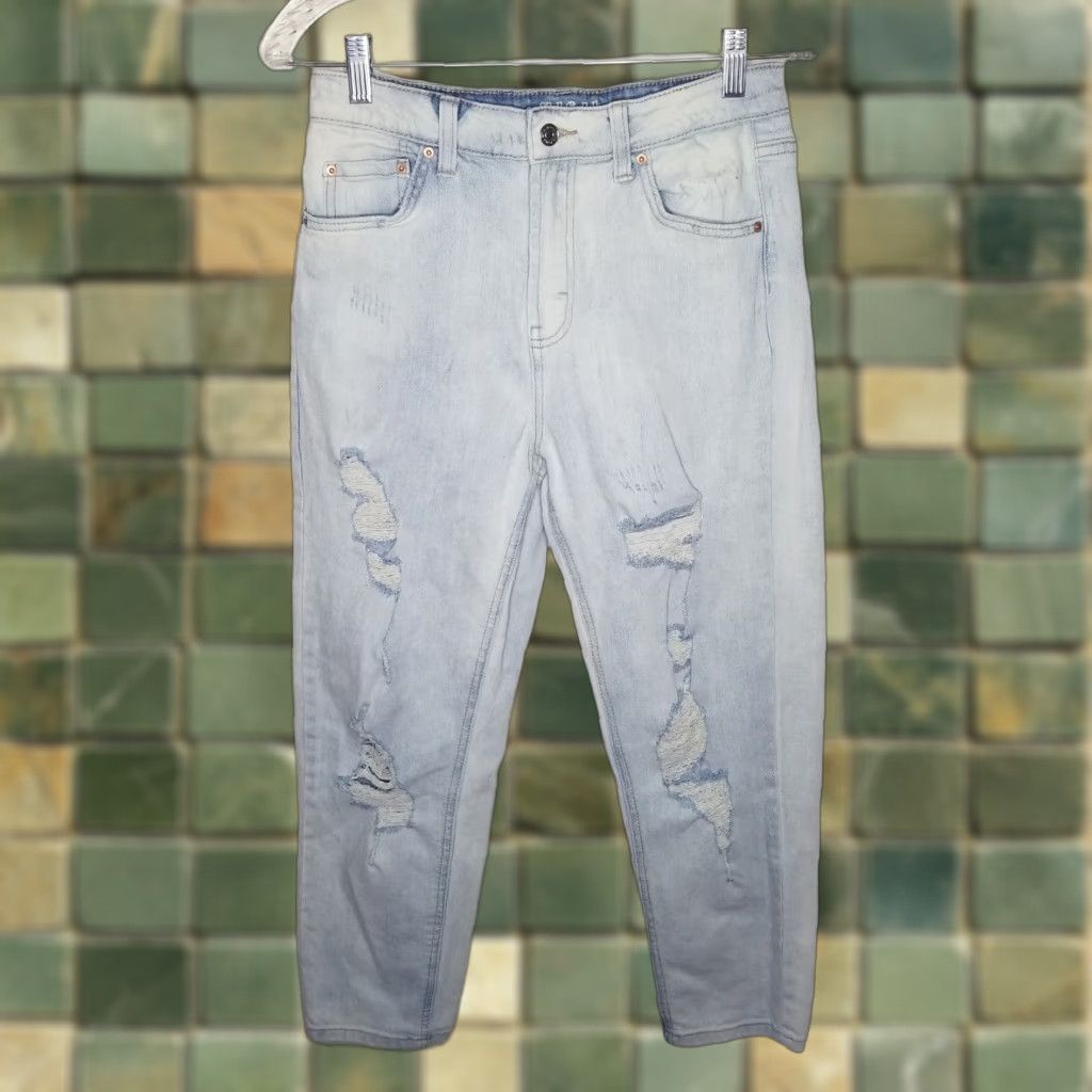 Vintage Wild Fable Womens Jeans High Rise Distressed Acid Wash Mom Size 6 Size 28" / US 6 / IT 42 - 1 Thumbnail