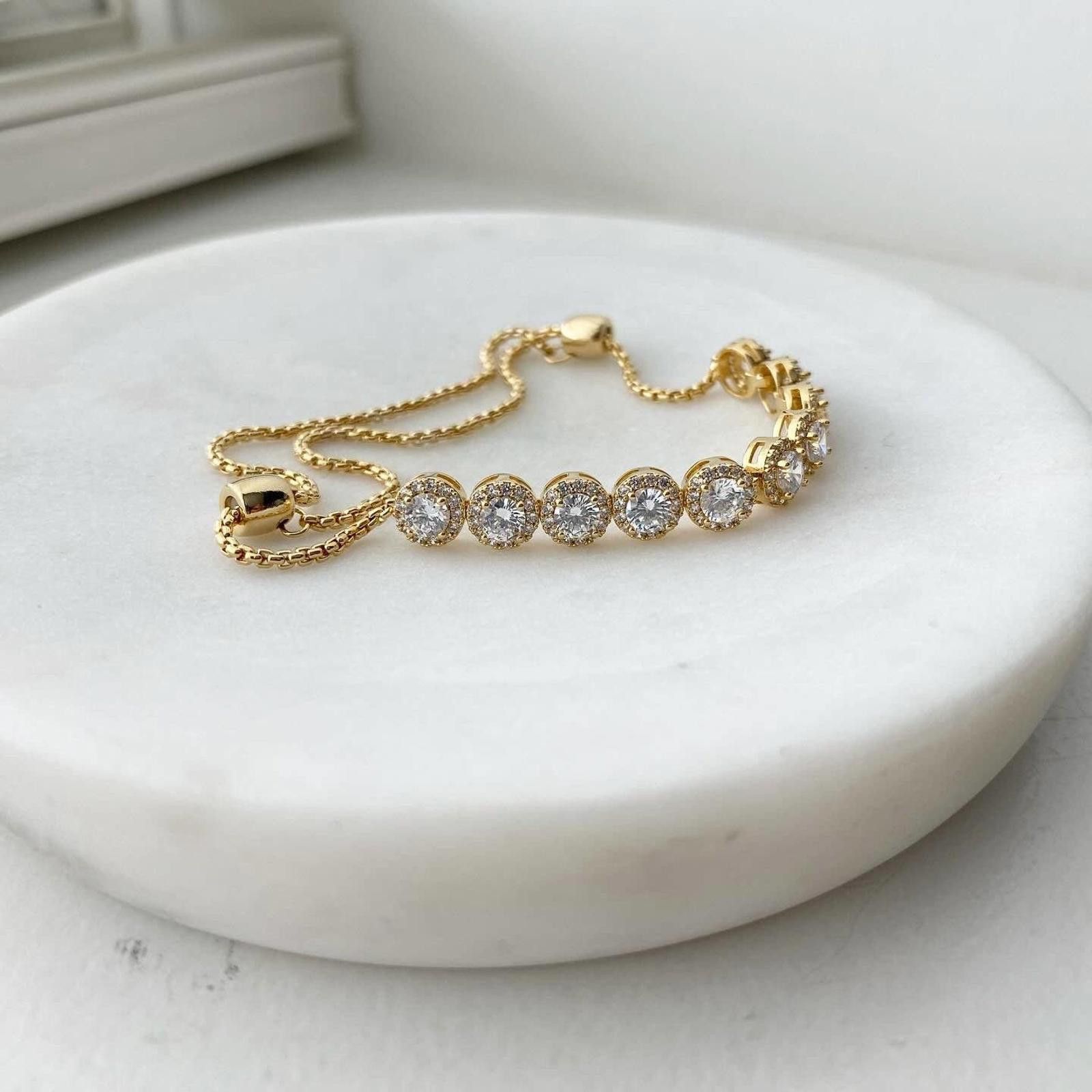 Other Round Solitaire Tennis Bracelet Size ONE SIZE - 4 Thumbnail