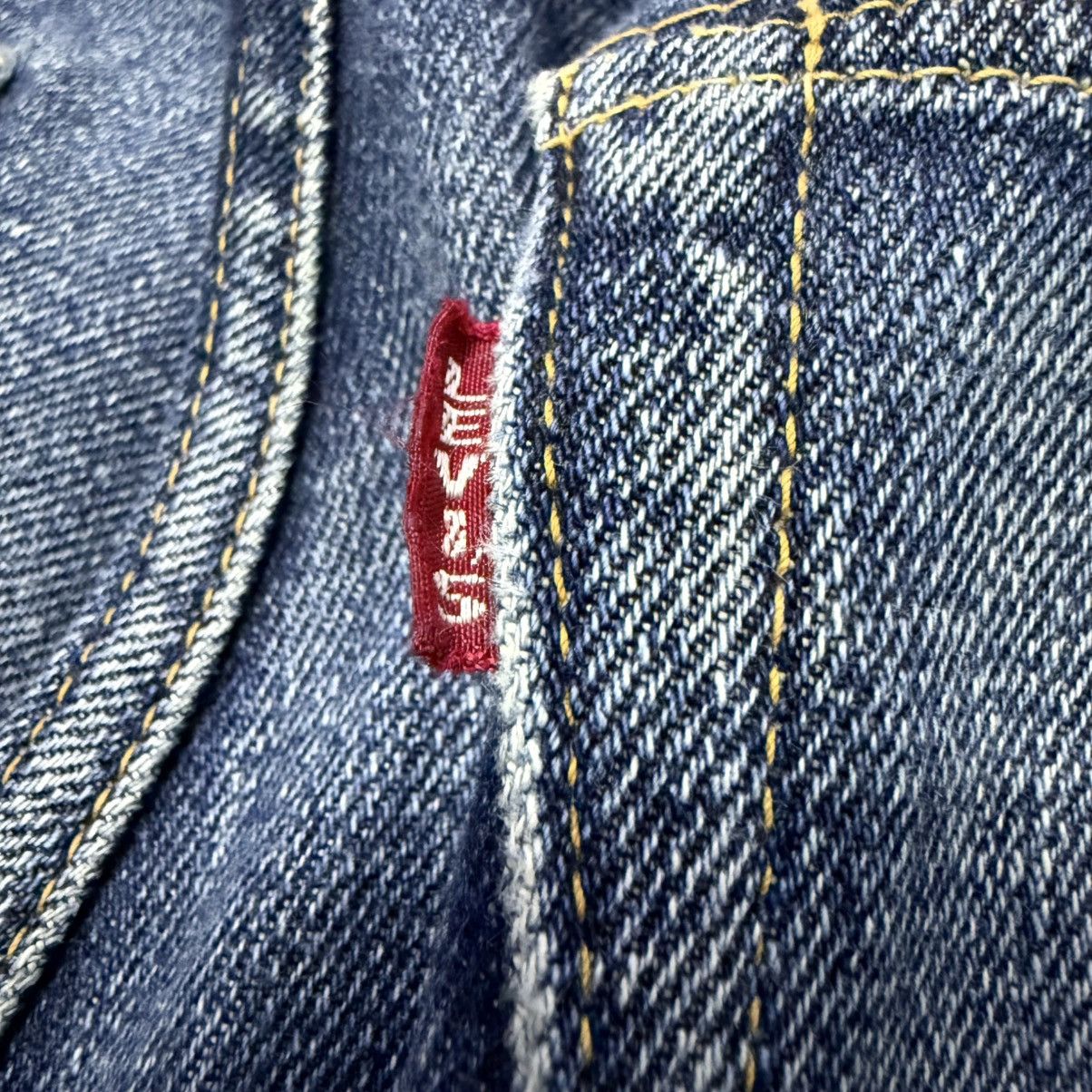 Levi's Vintage Levis 501 Big E Selvedge Distressed Jeans Size US 29 - 10 Thumbnail