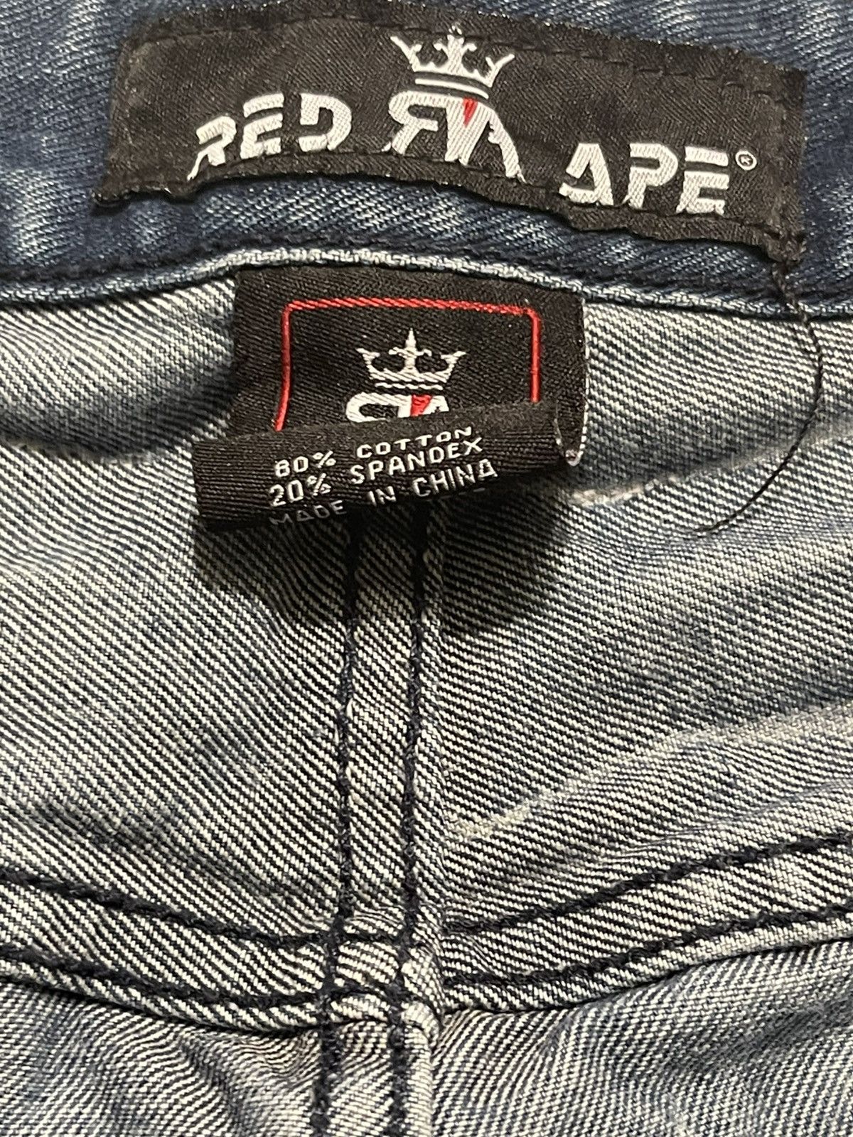 Other Red Ape Mens Big & Tall 46 Acid Wash Distressed Denim Shorts Size US 44 / EU 60 - 10 Thumbnail
