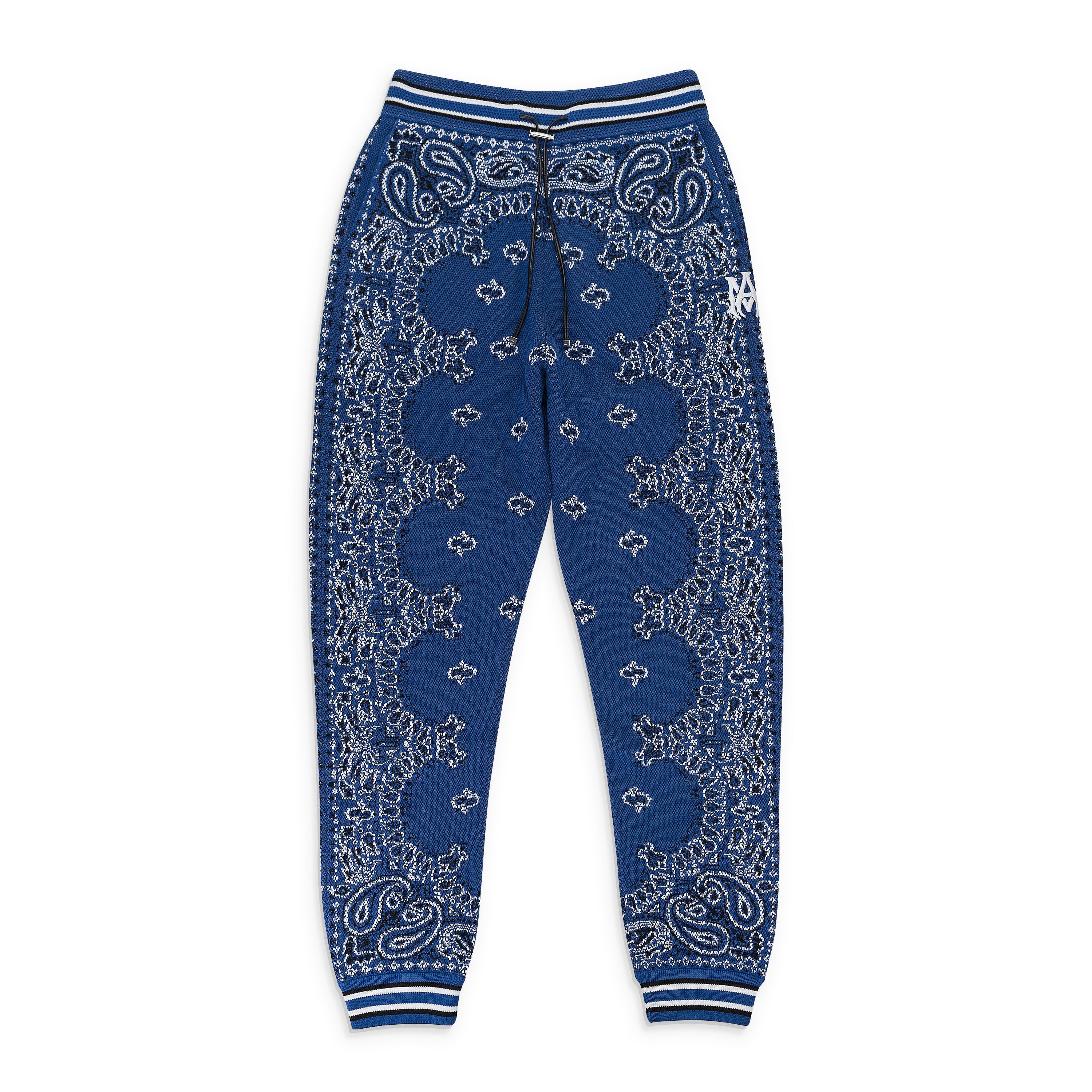 Amiri BLUE/BLACK BANDANA B-BALL JOGGERS SIZE M