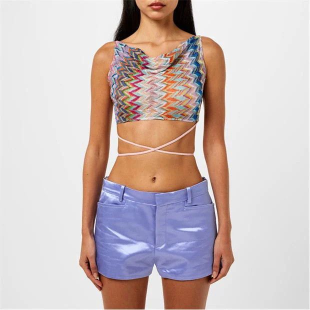 Missoni o1g2r1mq1124 Crop Top in Multicolor Size M / US 6-8 / IT 42-44 - 3 Thumbnail
