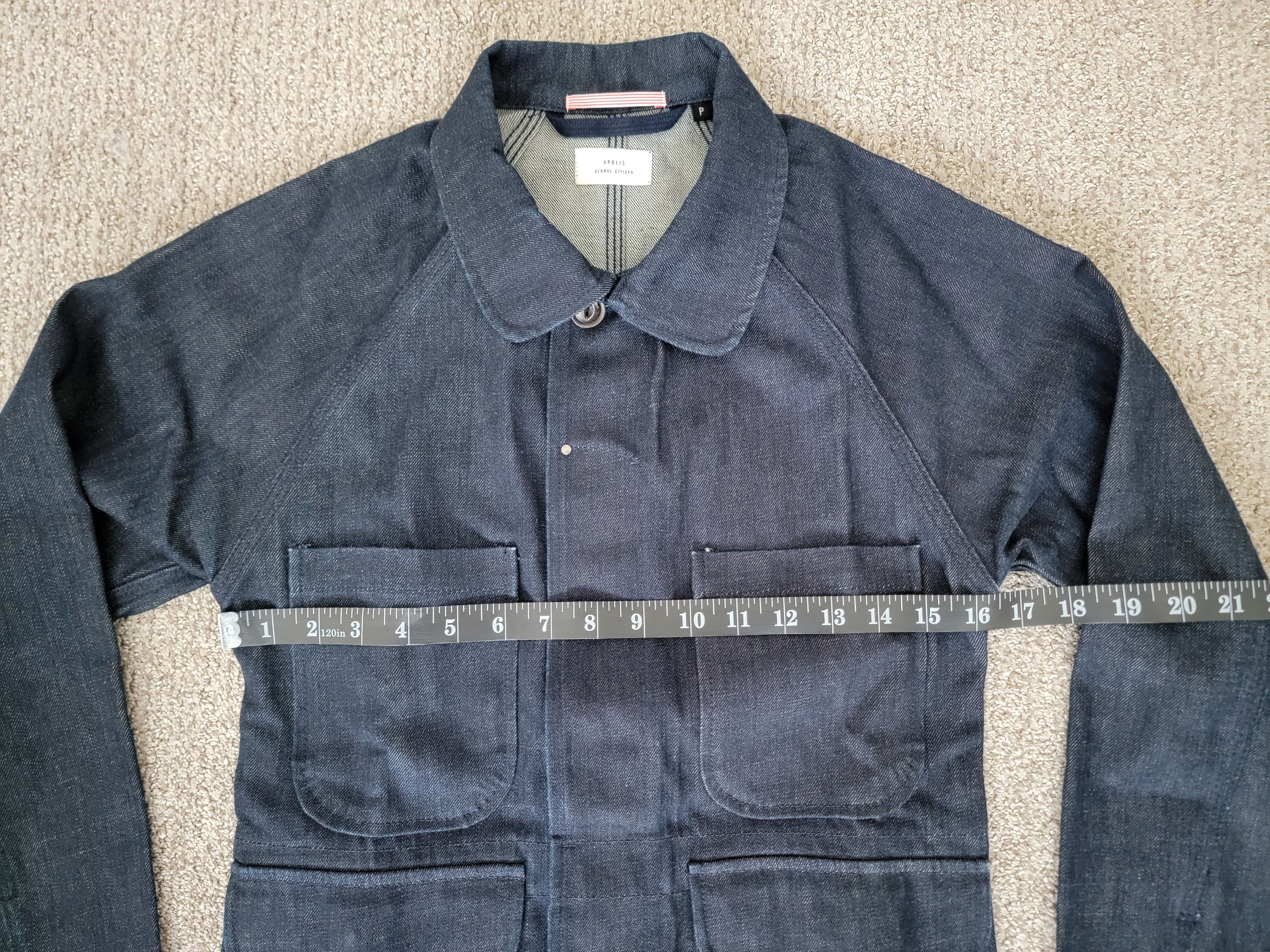 Apolis APOLIS x Huckberry Selvage Denim Chore Jacket - Size XS Size US XS / EU 42 / 0 - 8 Thumbnail