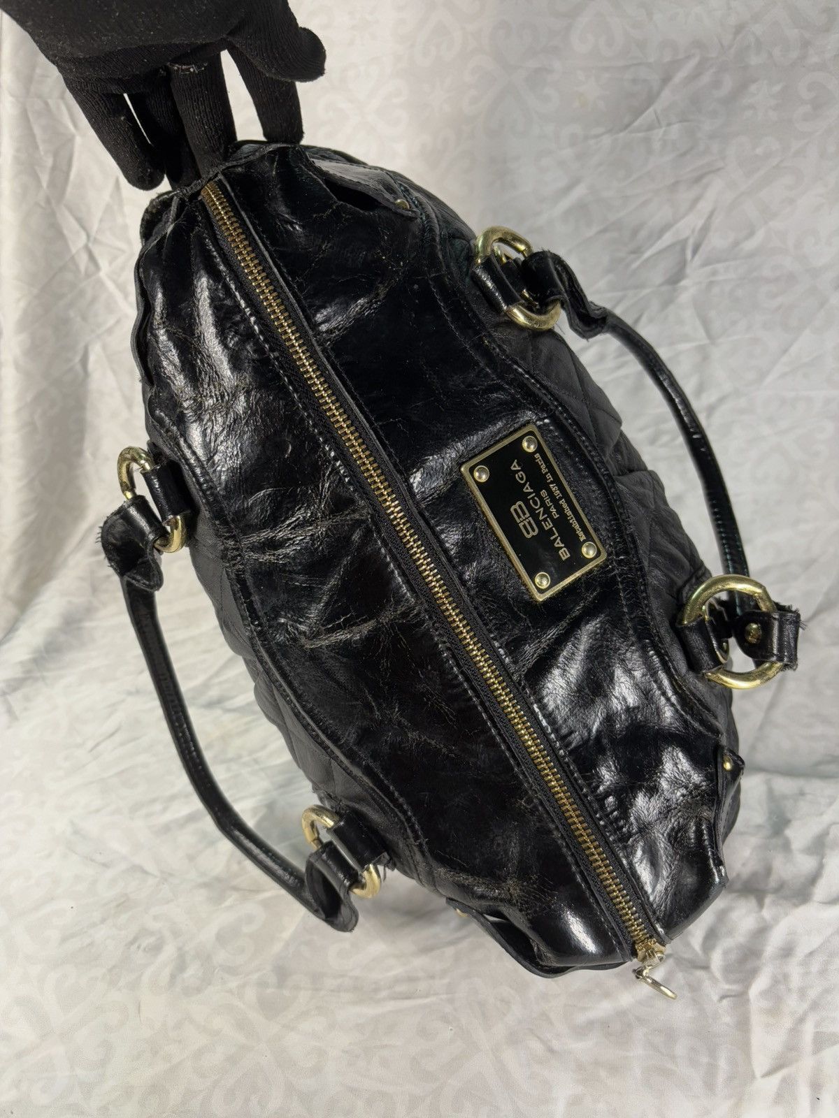 Balenciaga FINAL DROP (over used) Balenciaga Tote Zipper Bag Leather Size ONE SIZE - 6 Thumbnail
