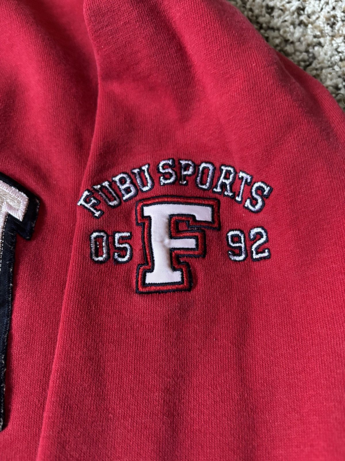 Fubu Vintage Embroidered XL Red F.U.B.U Crewneck Sweatshirt Size US XL / EU 56 / 4 - 3 Thumbnail