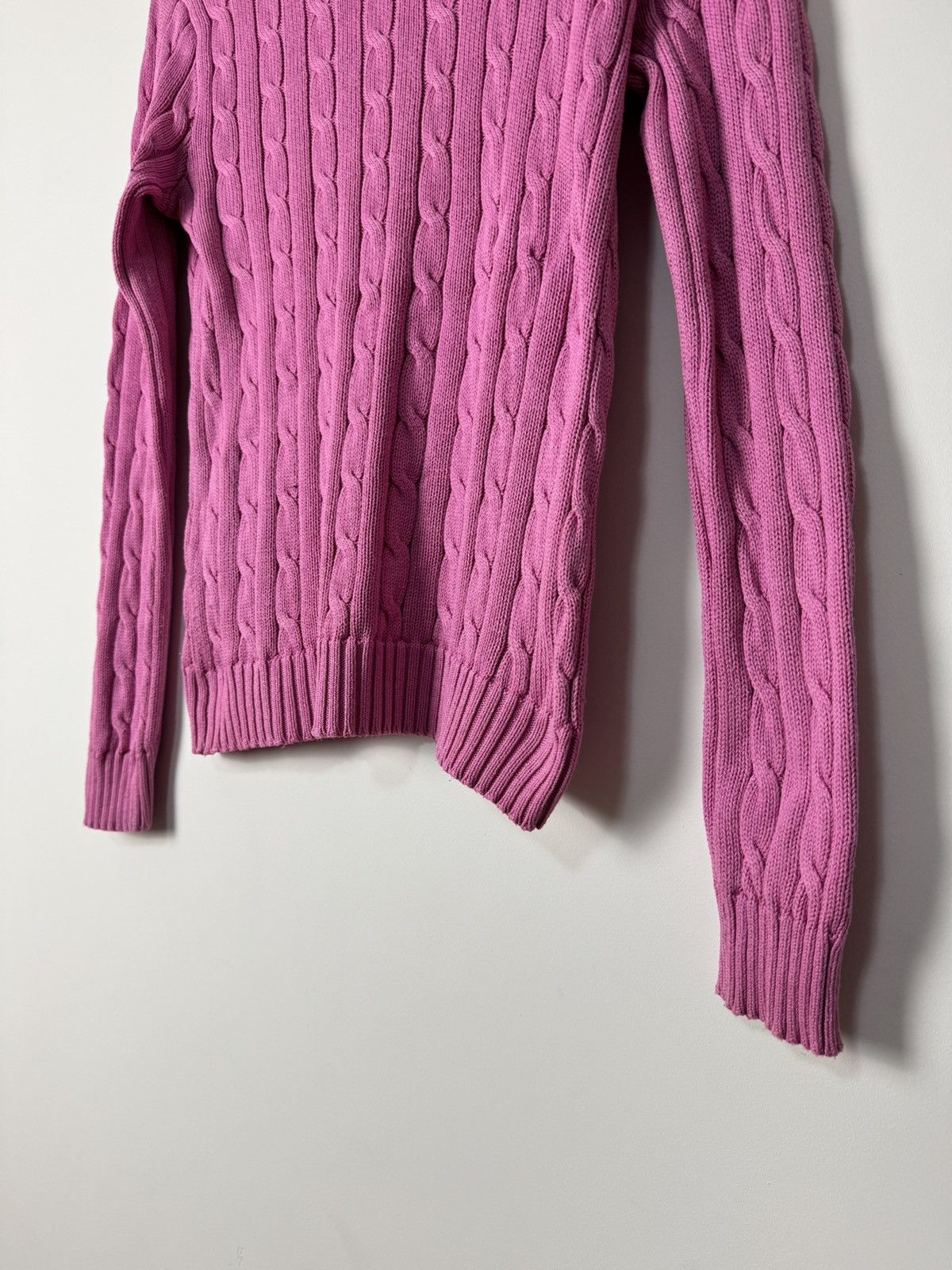 Polo Ralph Lauren Polo Ralph Lauren Cable Knit sweater pink designer Size S / US 4 / IT 40 - 11 Thumbnail