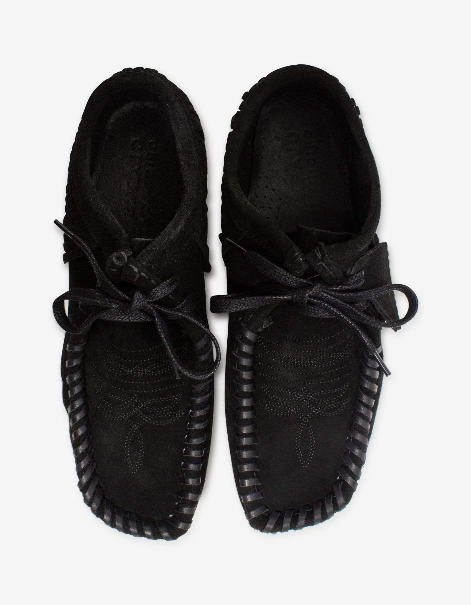 Palm Angels Palm Angels x Clarks Black Suede Fringed Wallabee Shoes Size US 7 / EU 40 - 5 Thumbnail
