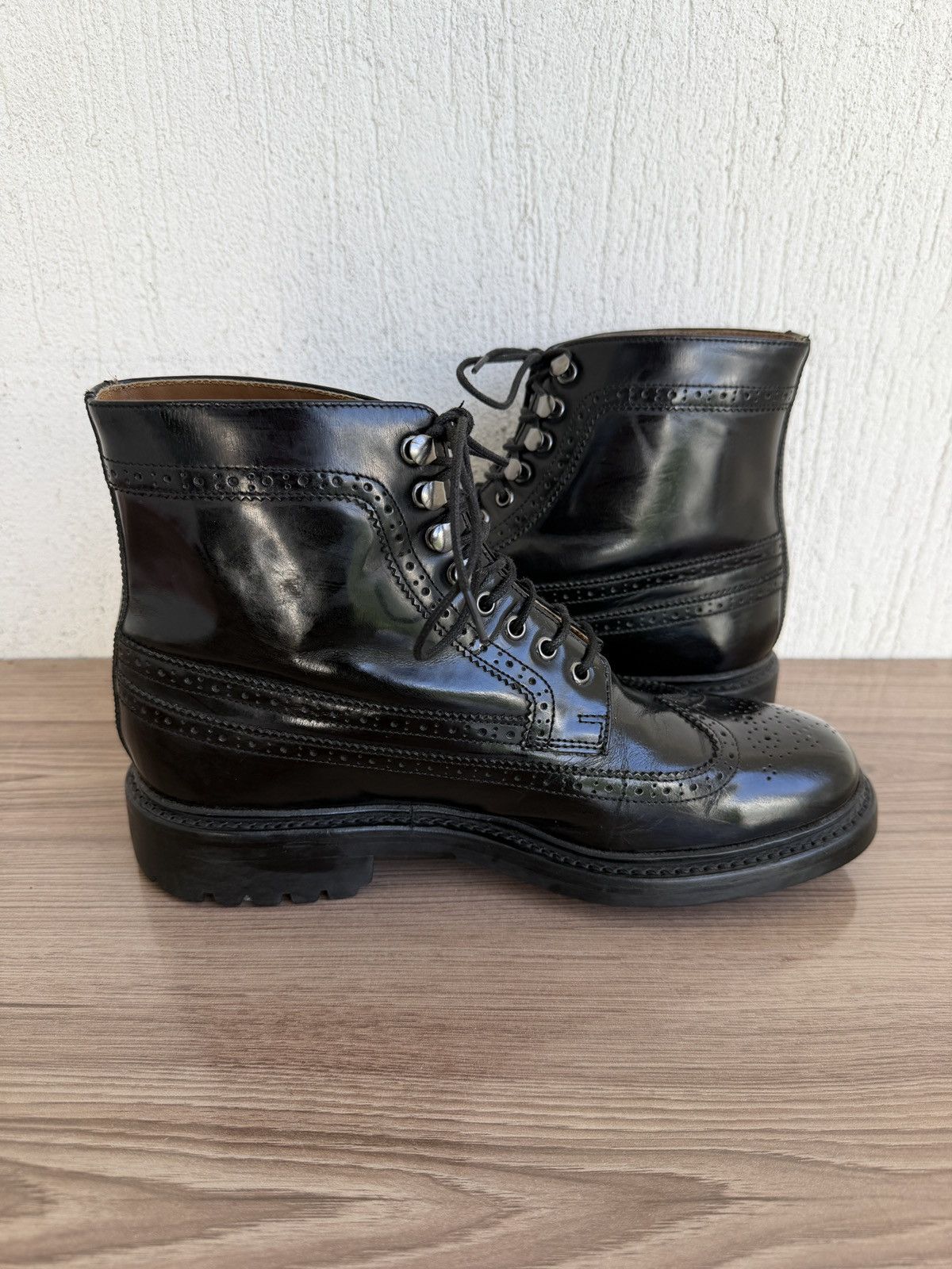 Grenson Fred shell cordovan brogue boots Size US 8 / EU 41 - 14 Thumbnail