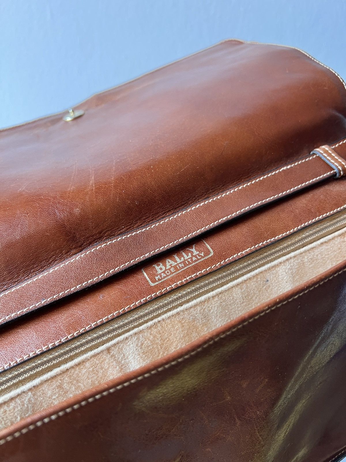 Bally Vintage Bally Brown Leather Shoulder Bag Size ONE SIZE - 13 Thumbnail