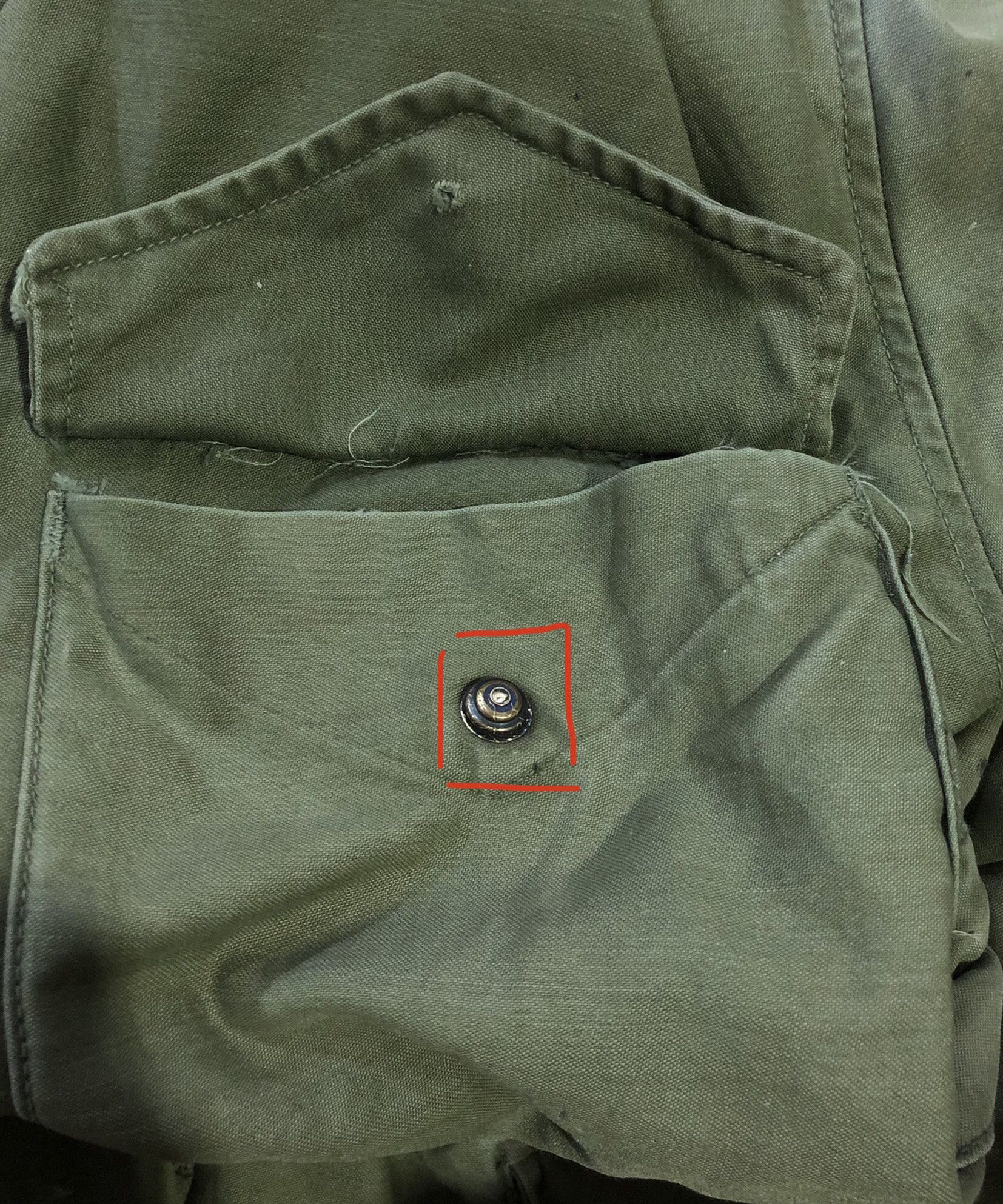 Vintage Rare 60s First Pattern M65 US Army Field Jacket Vietnam War Size US M / EU 48-50 / 2 - 10 Thumbnail