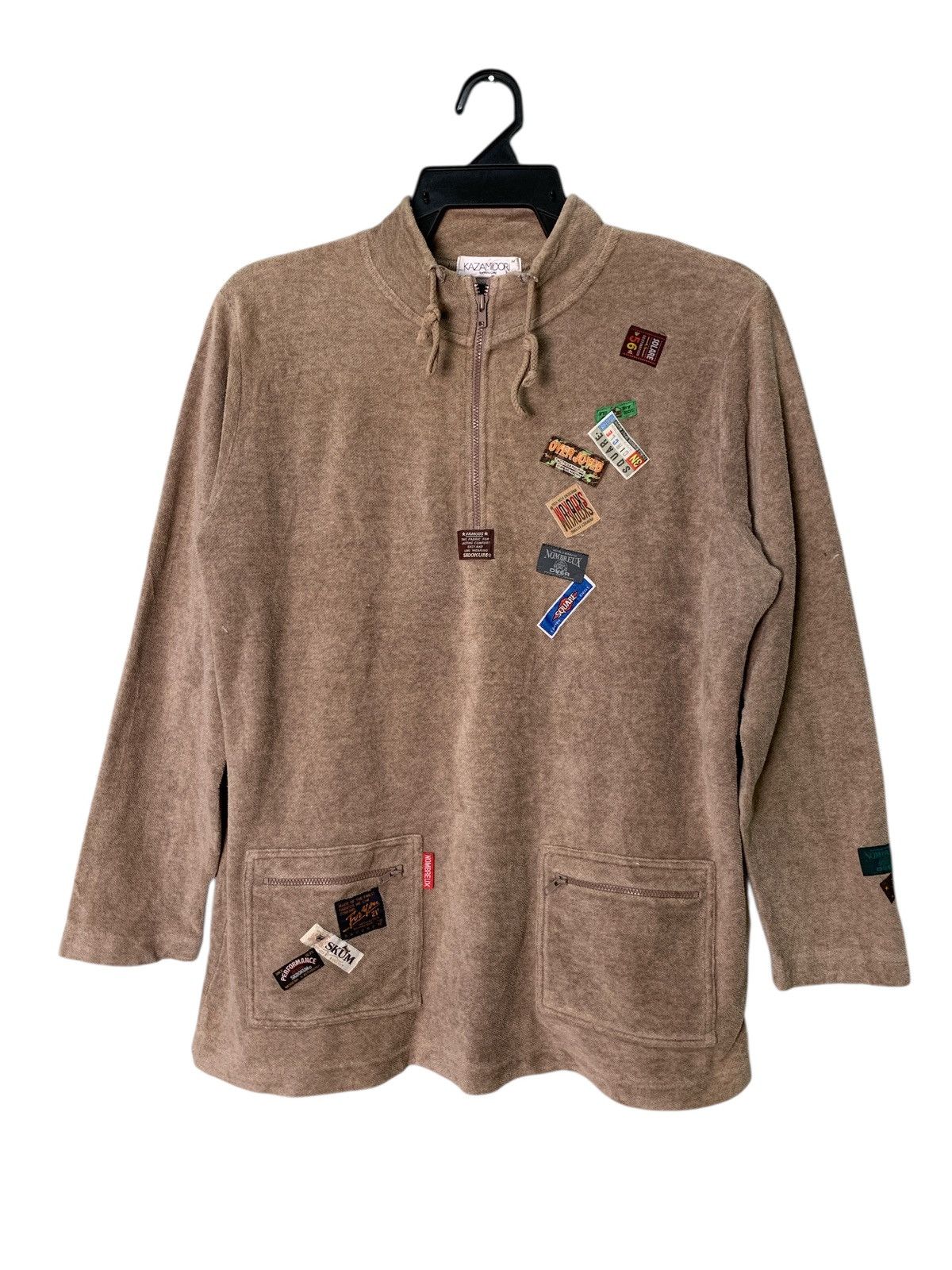 Japanese Brand Rare Design Kazamidori By Naicai Half Zipper Sweatshirts Size M / US 6-8 / IT 42-44 - 1 Thumbnail