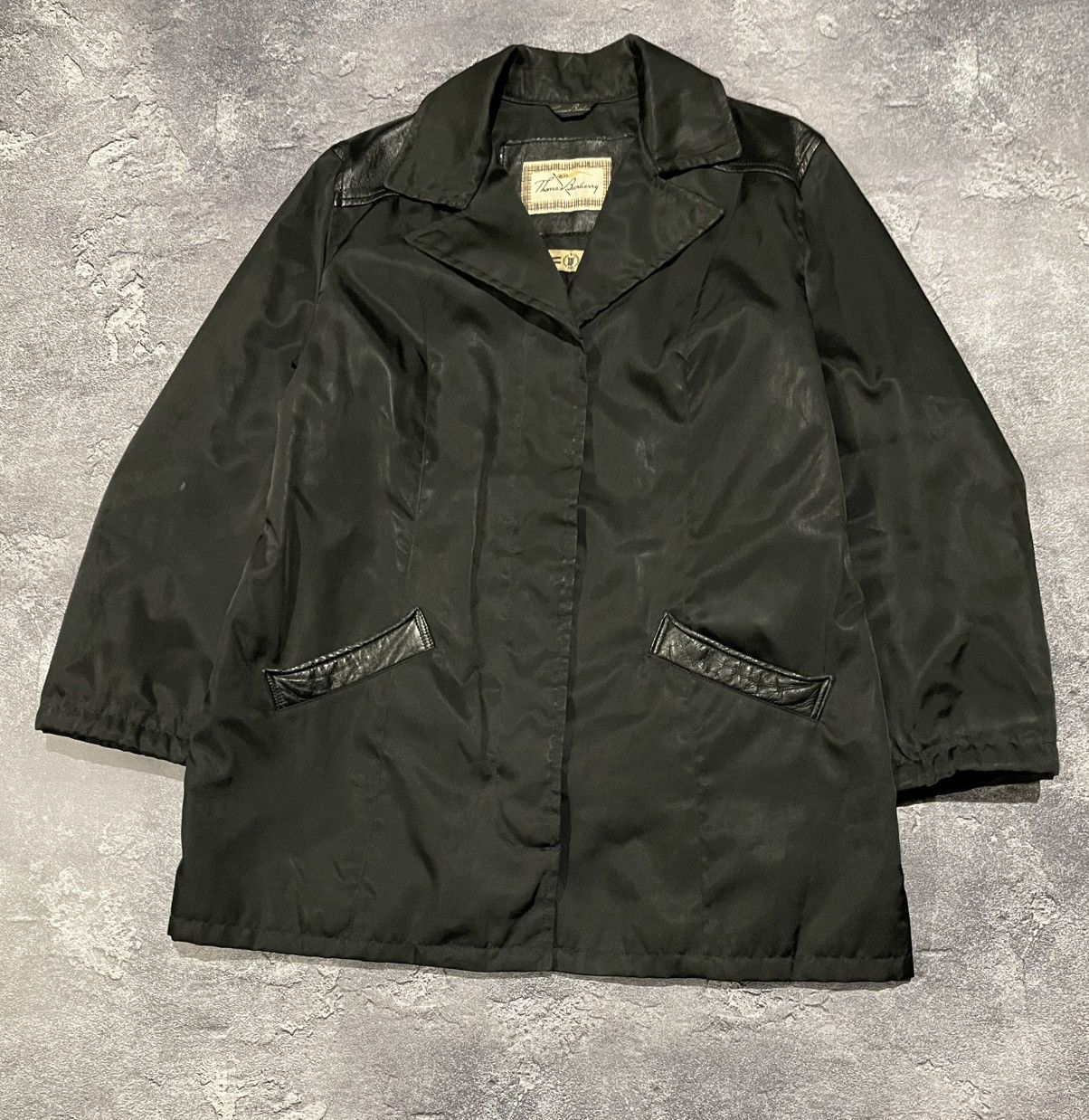 Burberry × Burberry Prorsum Vintage 90s Thomas Burberry Luxury Jacket Leather Rare Size US S / EU 44-46 / 1 - 2 Thumbnail