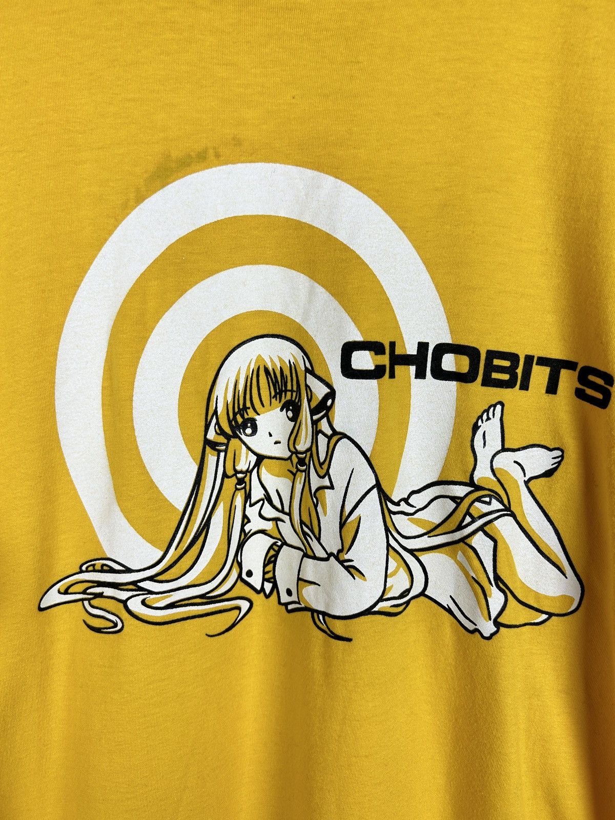 Anime 00s Vintage Chobits Anime Hideki Motsuwa T-Shirt Yellow XL Size US XL / EU 56 / 4 - 2 Thumbnail