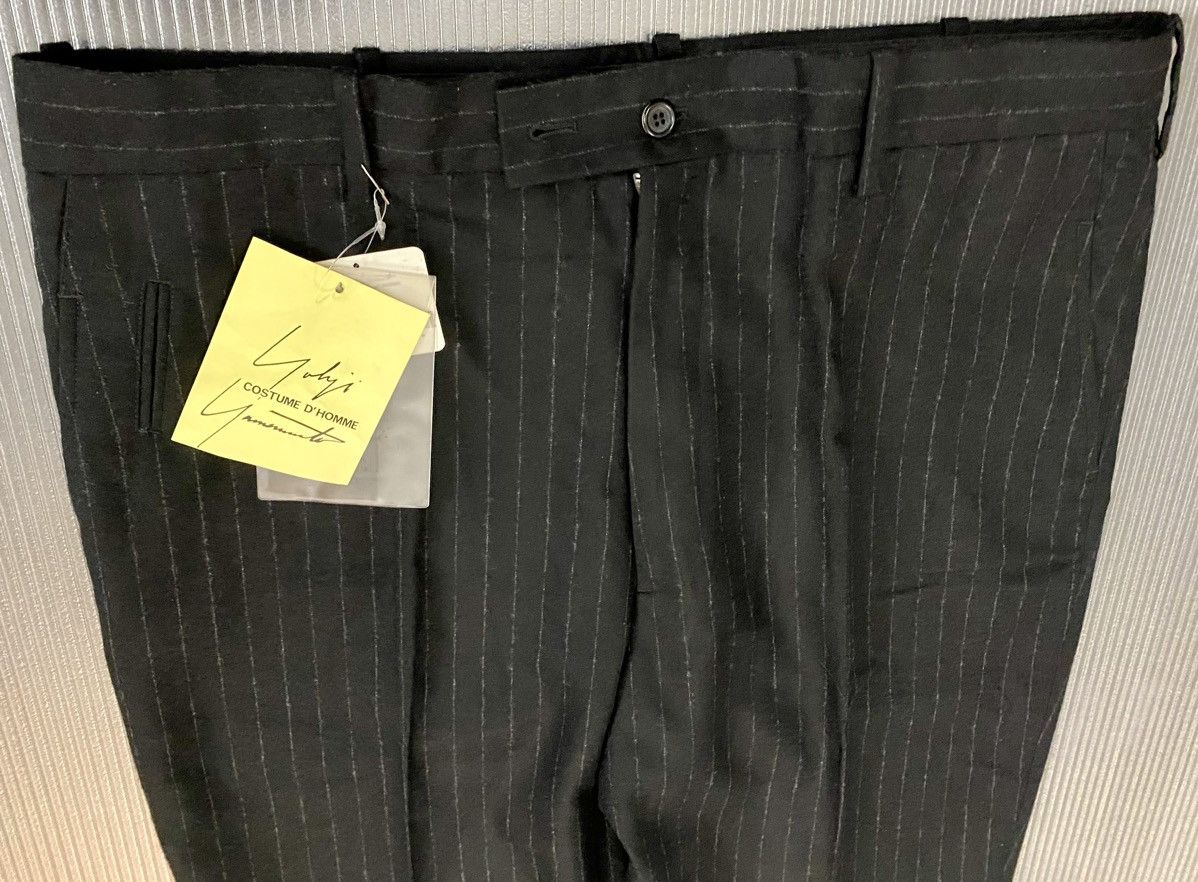 Yohji Yamamoto Yohji Yamamoto 🇮🇹 costume D’homme Nero wool felt slacks 5 NWT Size US 39 - 12 Thumbnail