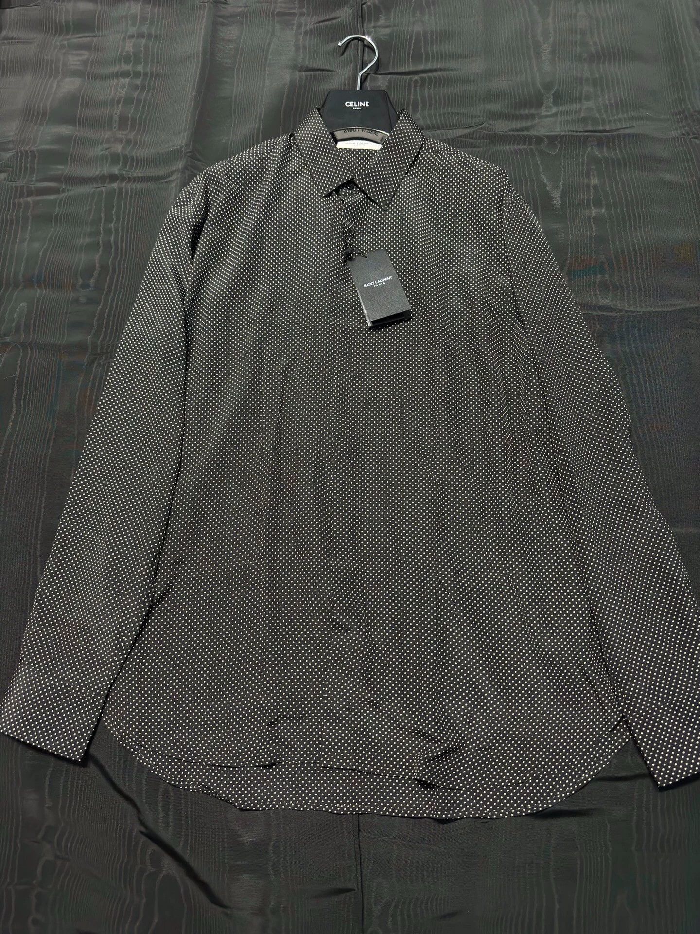 Saint Laurent Paris Saint Laurent Paris Men's silk polka dot shirt Size US M / EU 48-50 / 2 - 1 Thumbnail