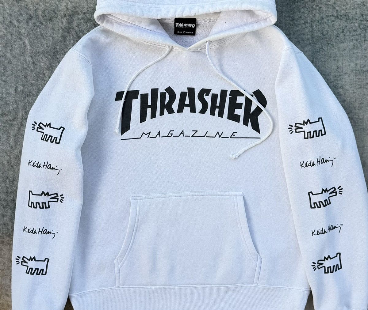 Thrasher Thrasher Magazine x Keith Haring Hoodie White Graphic Size US S / EU 44-46 / 1 - 3 Thumbnail
