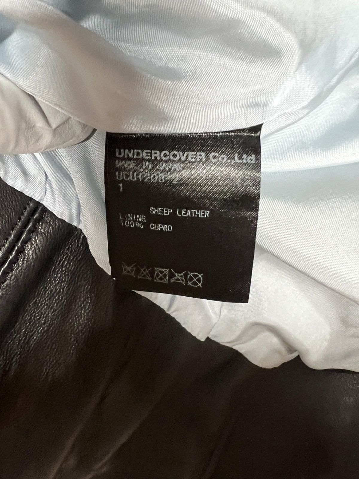Undercover Sheep leather jacket ‘Cindy sherman’ Size XS / US 0-2 / IT 36-38 - 8 Thumbnail
