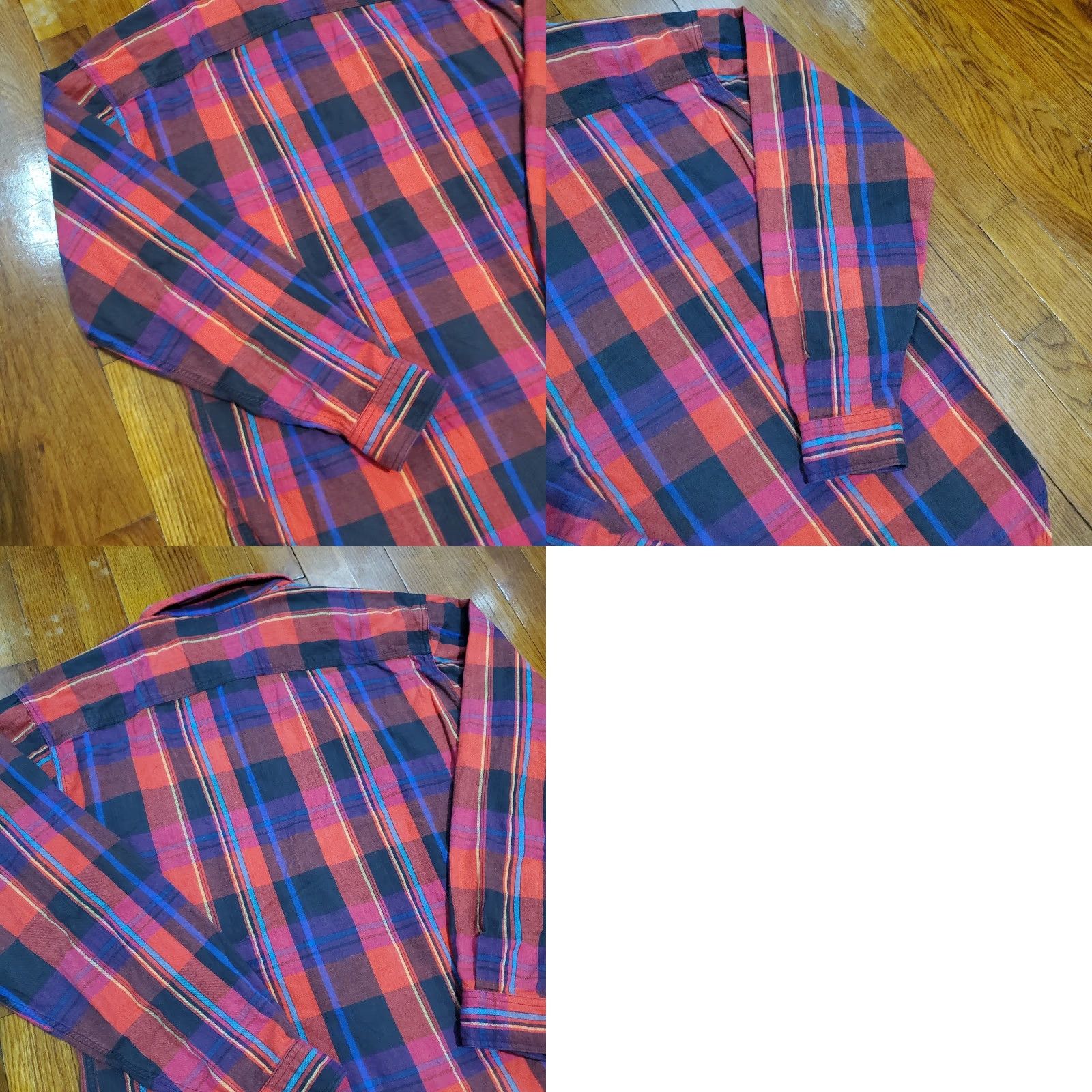 Levi's VINTAGE Levi's Shirt Mens M Red Plaid Western Button-Up 90s California Cowboy Grunge Classic USA 60s Southwestern Size US M / EU 48-50 / 2 - 9 Thumbnail