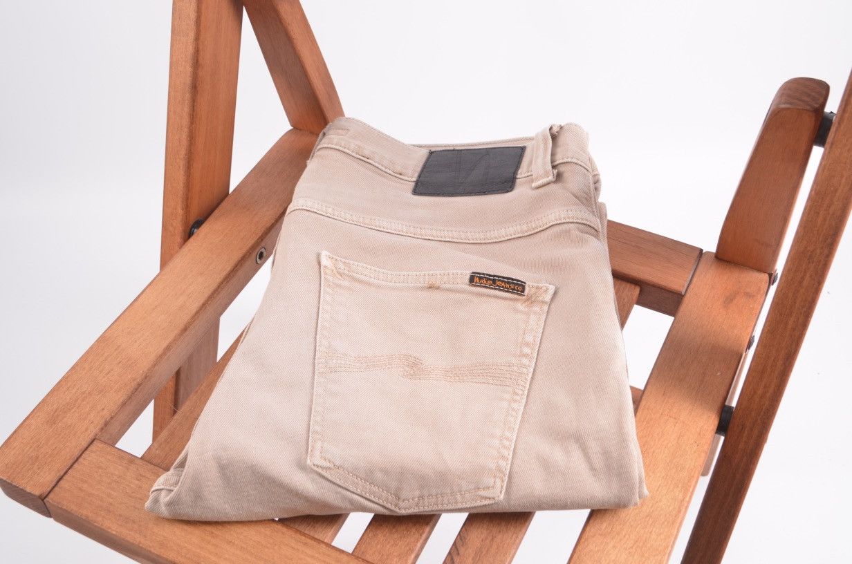 Nudie Jeans Nudie jeans Grim Tim Desert Worn Pants Khaki denim size 33 Size US 33 - 1 Thumbnail