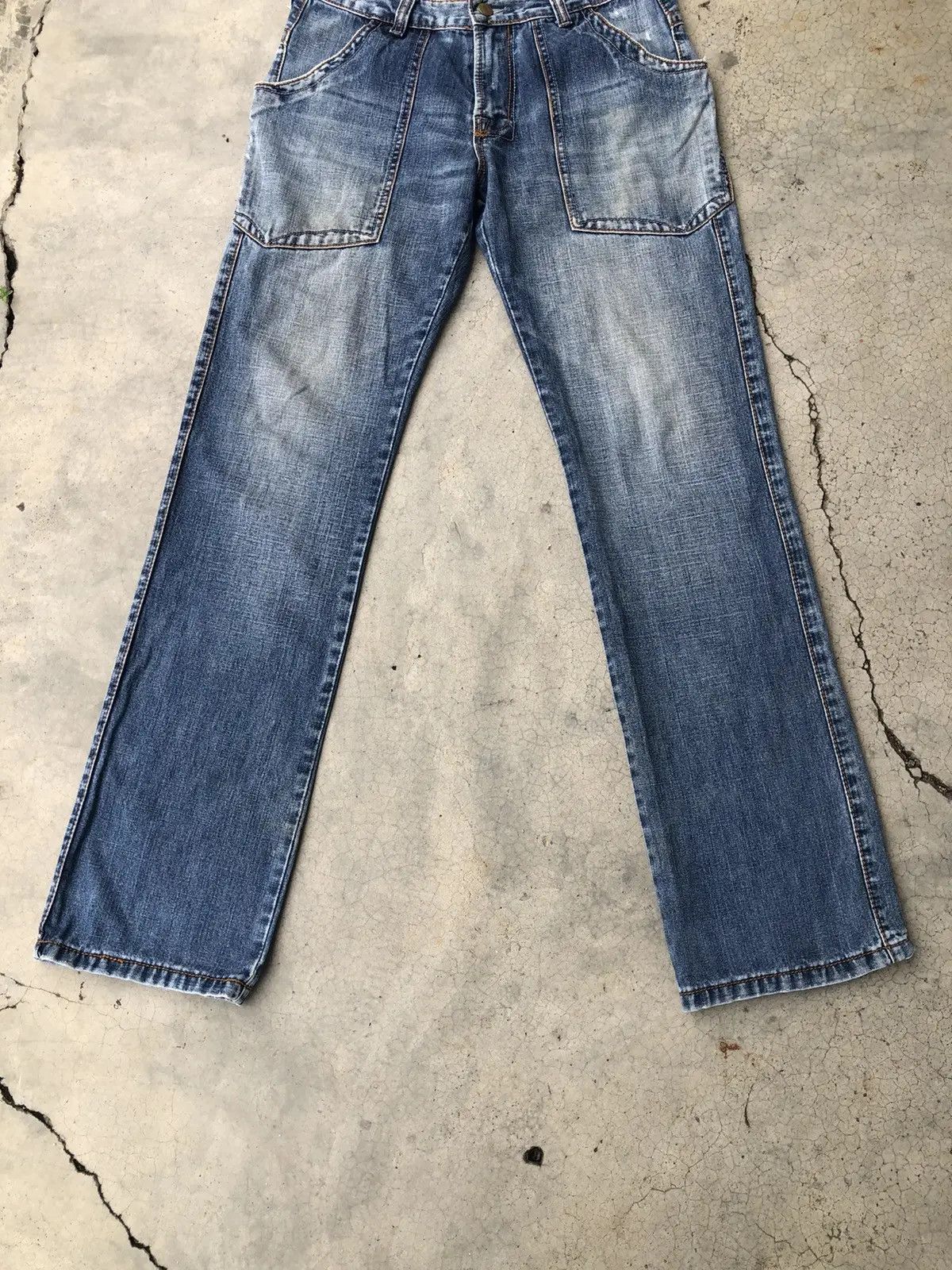 Japanese Brand × Vintage Japanese Distressed Denim Nic Jeans Bush Pocket Rare Design Size US 30 / EU 46 - 3 Thumbnail