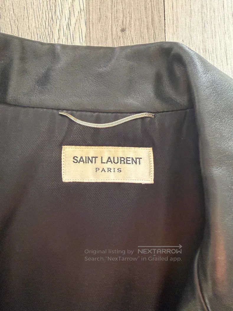 Saint Laurent Paris Saint Laurent Paris Leather Jacket Size US M / EU 48-50 / 2 - 2 Thumbnail
