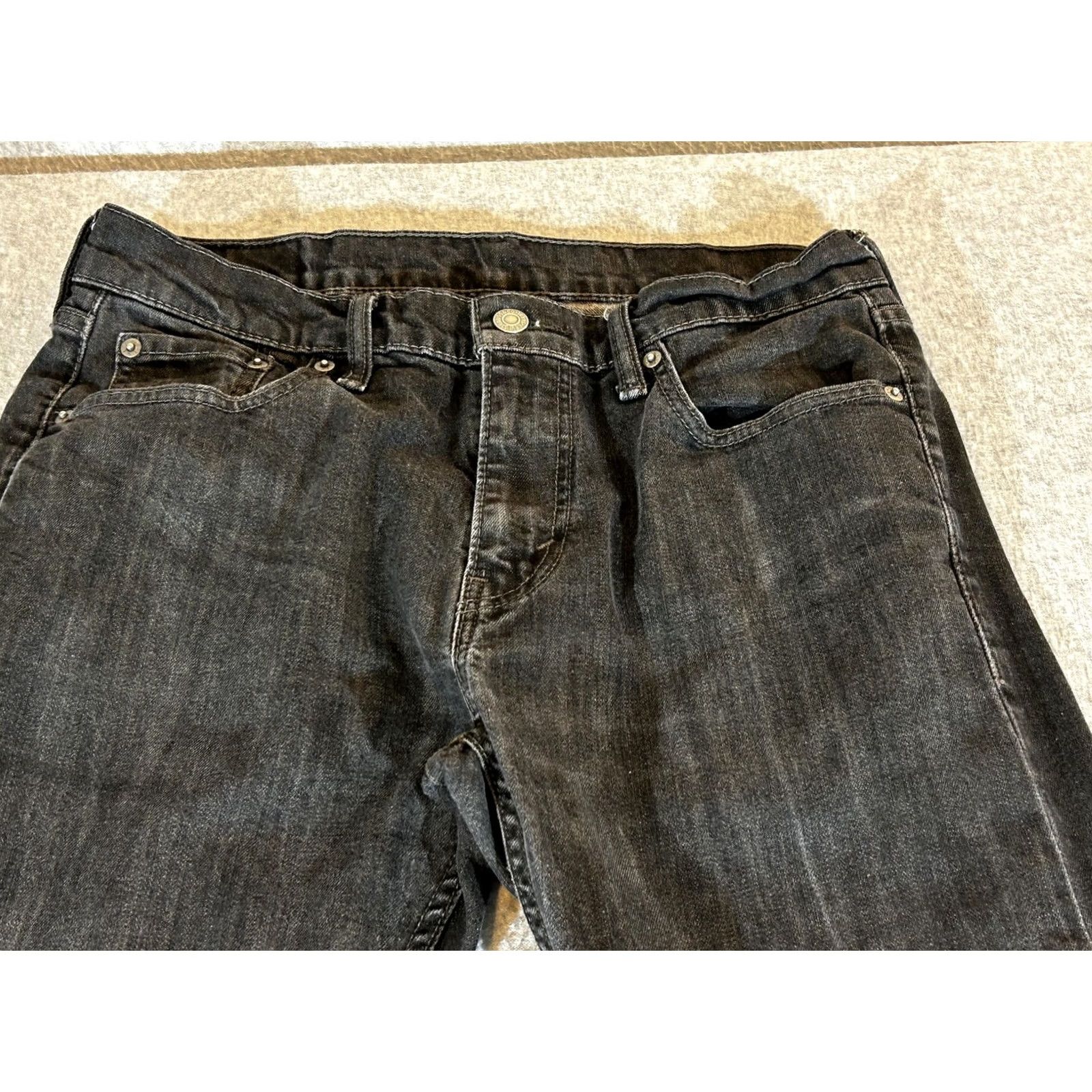 Levi's Levi's 513 Jeans Slim Straight Black Stretch Denim Mens 30x32 Waist 30 Inseam 32 Regular Size US 30 / EU 46 - 2 Thumbnail